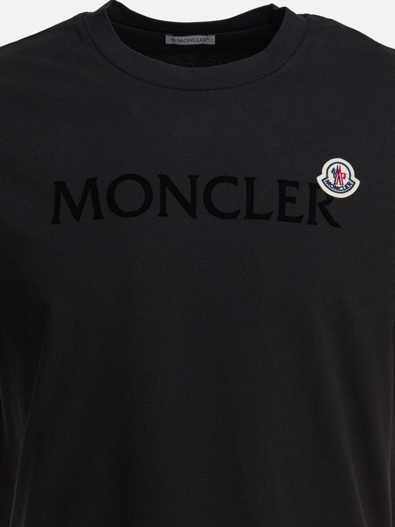 Crewneck t-shirts Logo  Black - Moncler Men | PDP | VIETTI Online Store | thumbnail_4