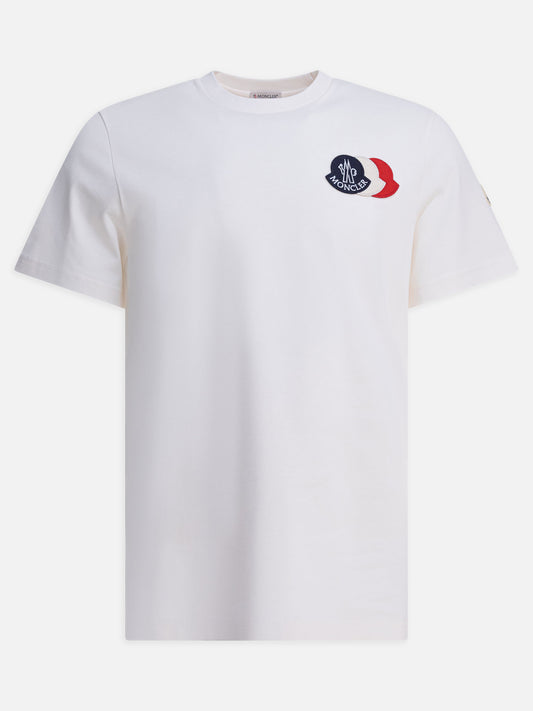 Crewneck t-shirts Logo  White - Moncler Men | PDP | VIETTI Online Store 
