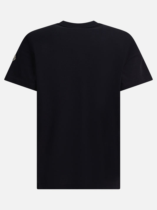Crewneck t-shirts Logo  Black - Moncler Men | PDP | VIETTI Online Store | 2
