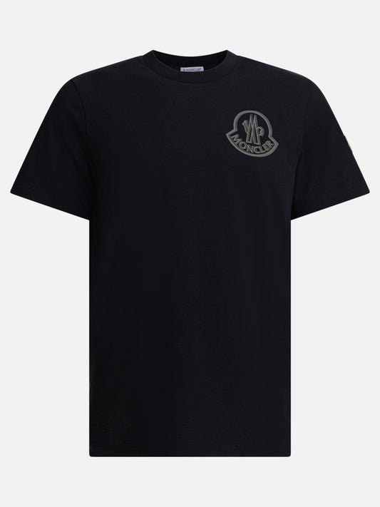Crewneck t-shirts Logo  Black - Moncler Men | PDP | VIETTI Online Store 
