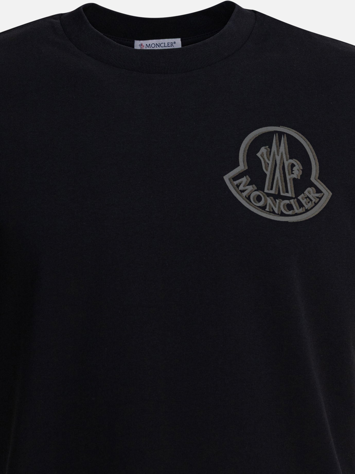 Crewneck t-shirts Logo  Black - Moncler Men | PDP | VIETTI Online Store | Zoom-Modal_3
