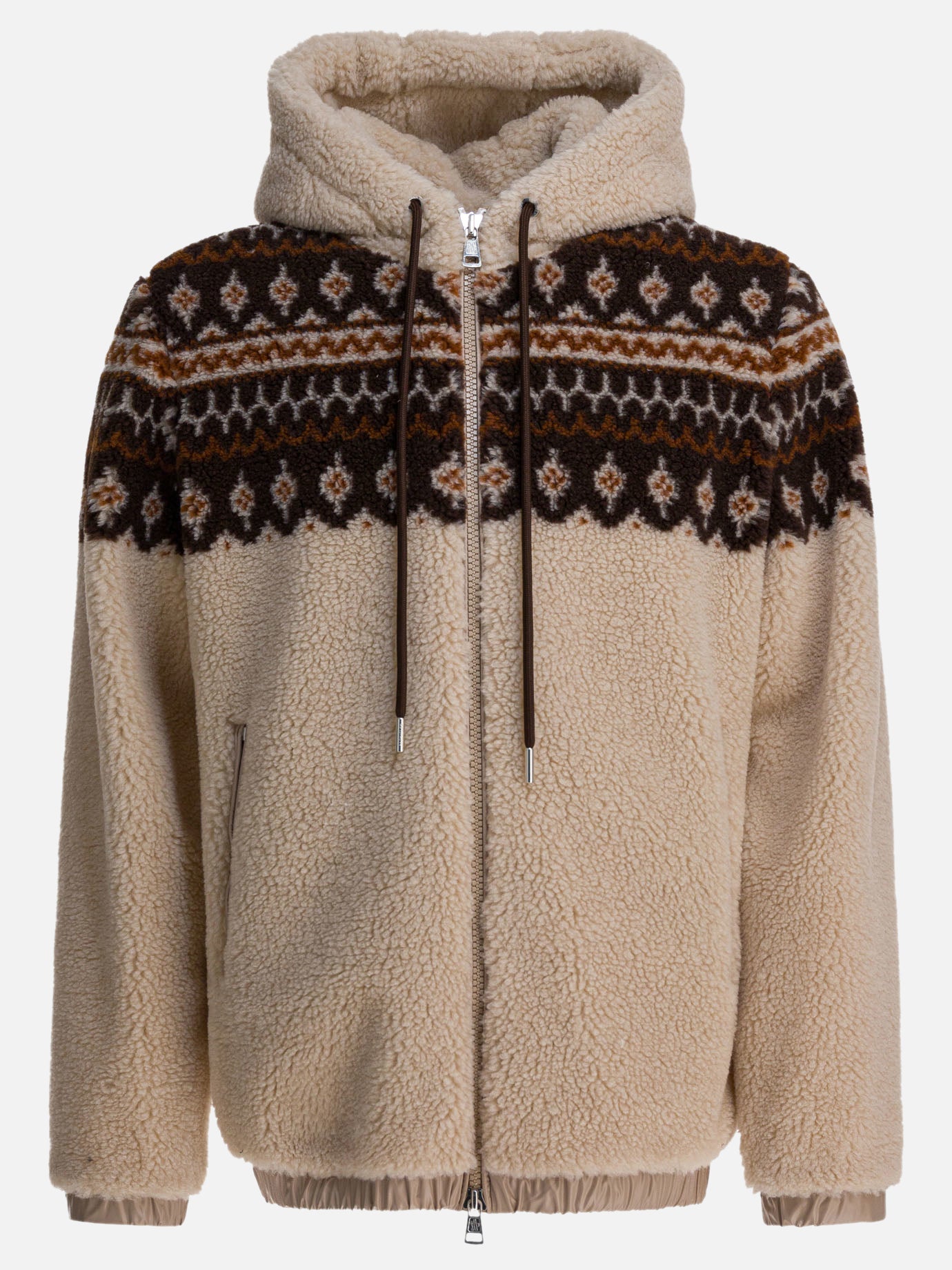 Felpe con cappuccio Print  Beige - Moncler Uomo | PDP | VIETTI Online Store | Zoom-Modal
