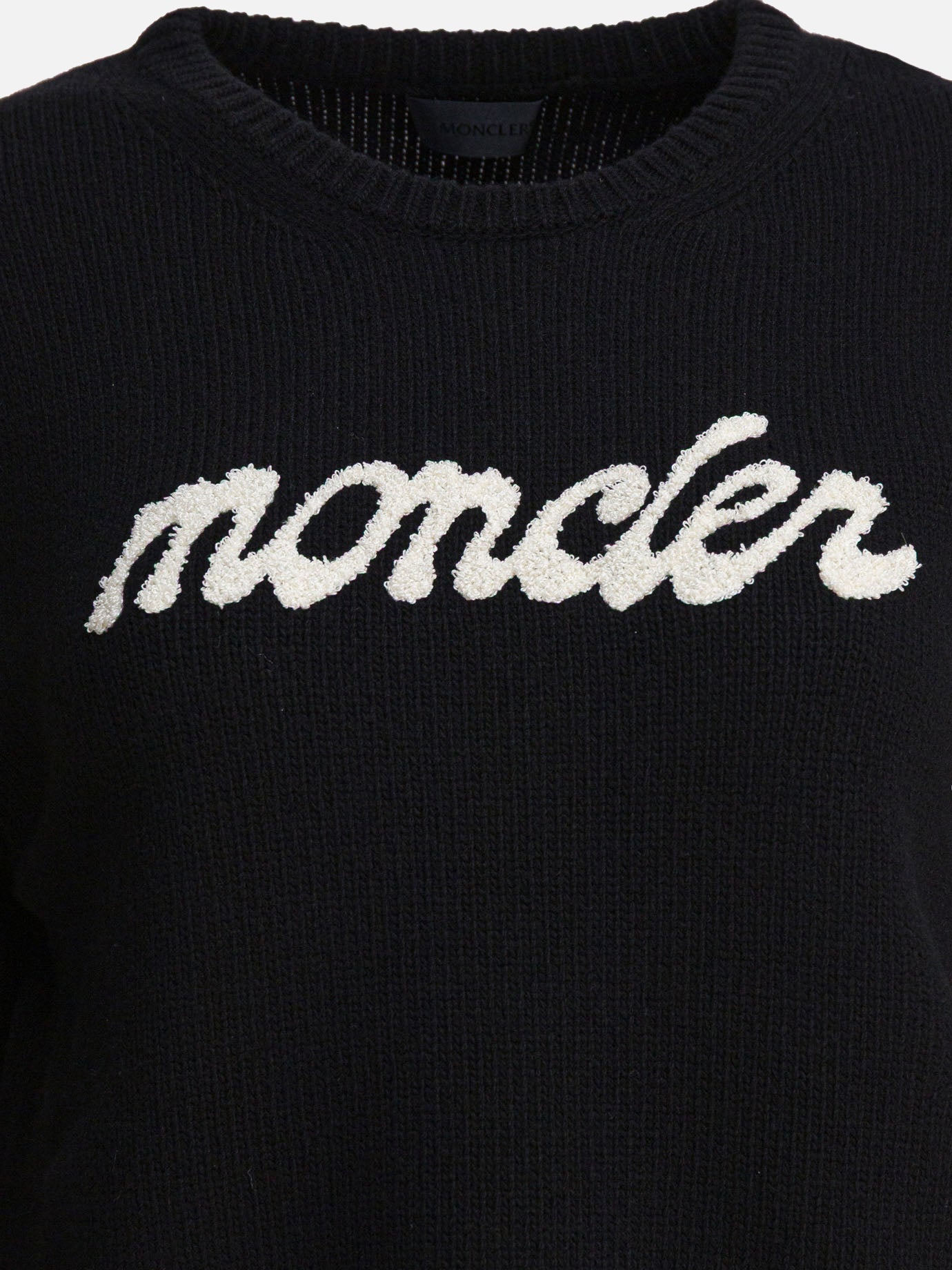 Crewneck sweaters Logo  Black - Moncler Women | PDP | VIETTI Online Store | Zoom-Modal_3
