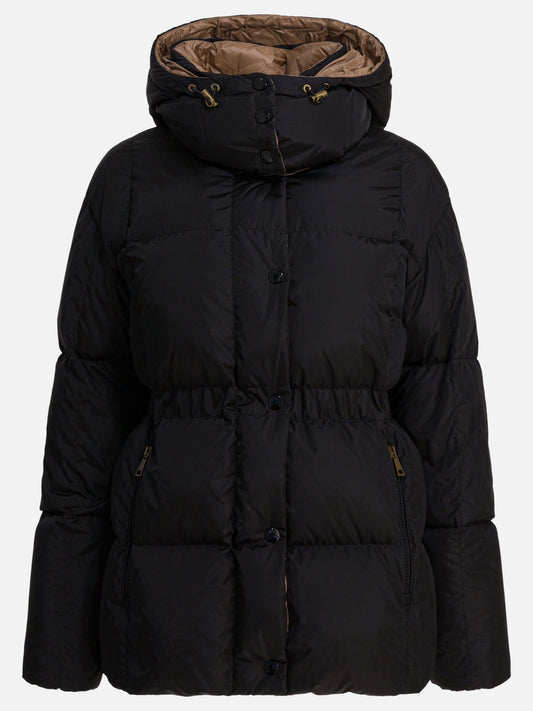Piumini corti Logo  Nero - Moncler Donna | VIETTI Online Store 
