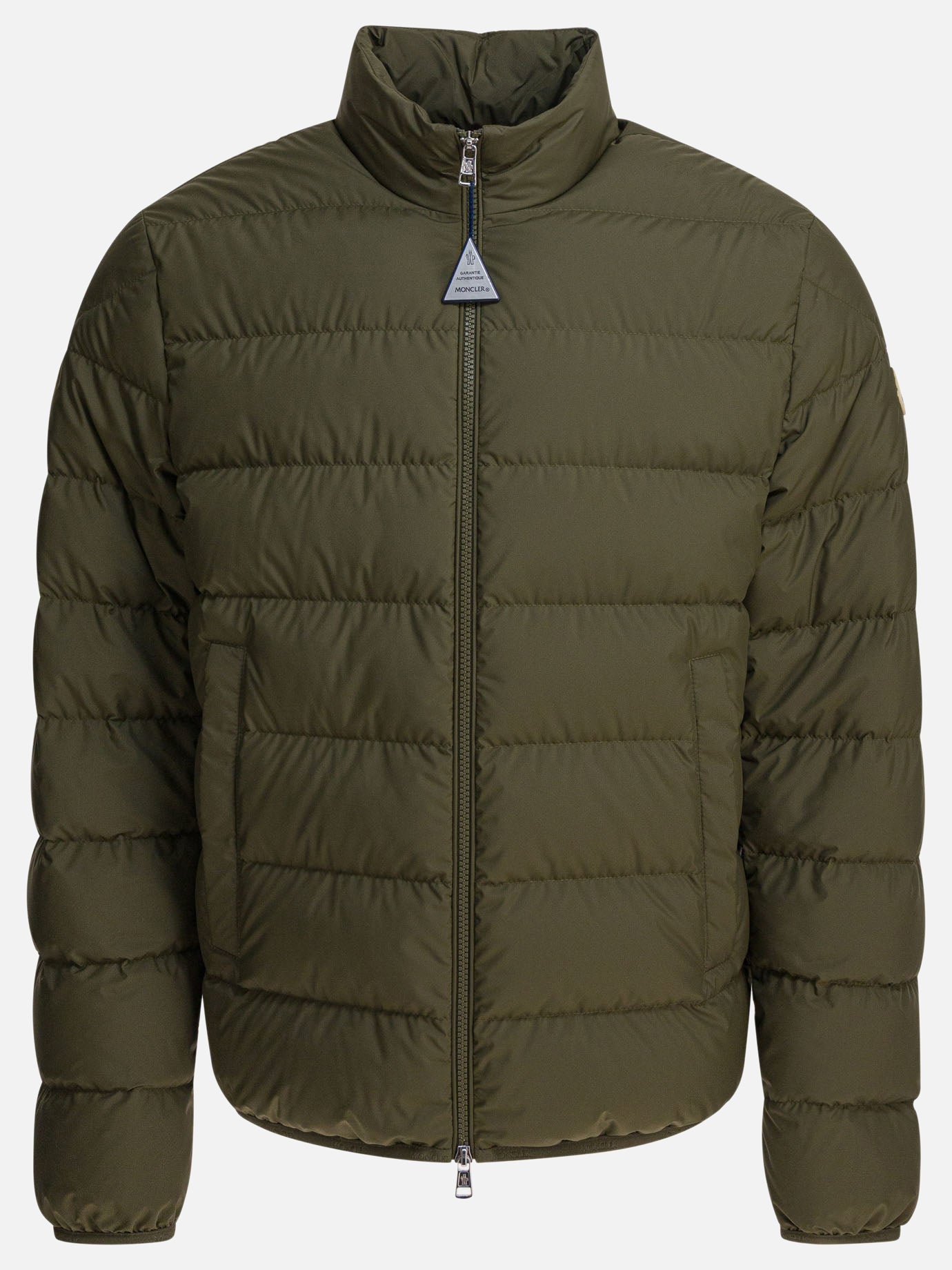 Down jackets Solid colour  Green - Moncler Men | PDP | VIETTI Online Store | thumbnail