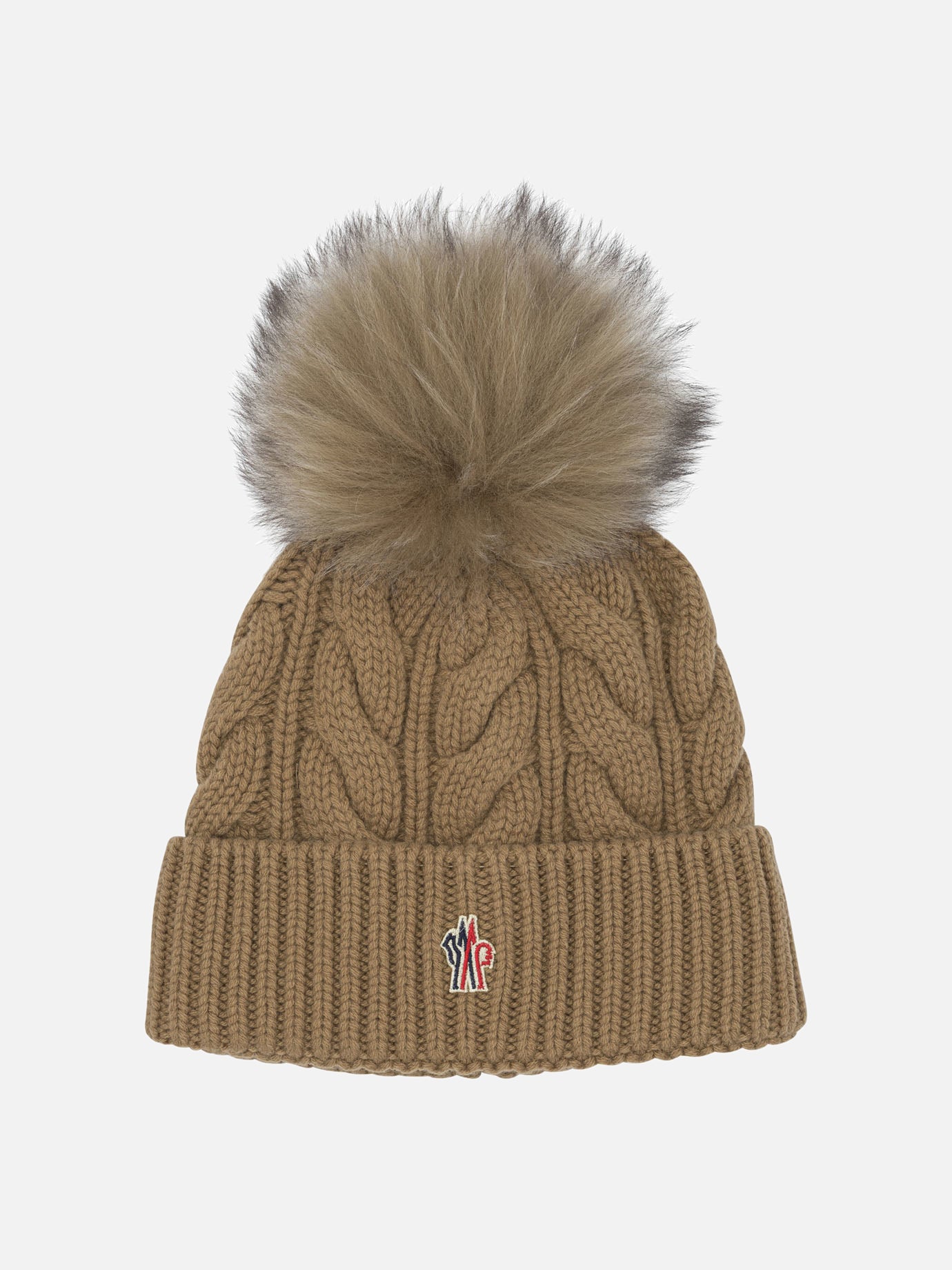 Beanies Logo  Beige - Moncler Grenoble Women | PDP | VIETTI Online Store | thumbnail