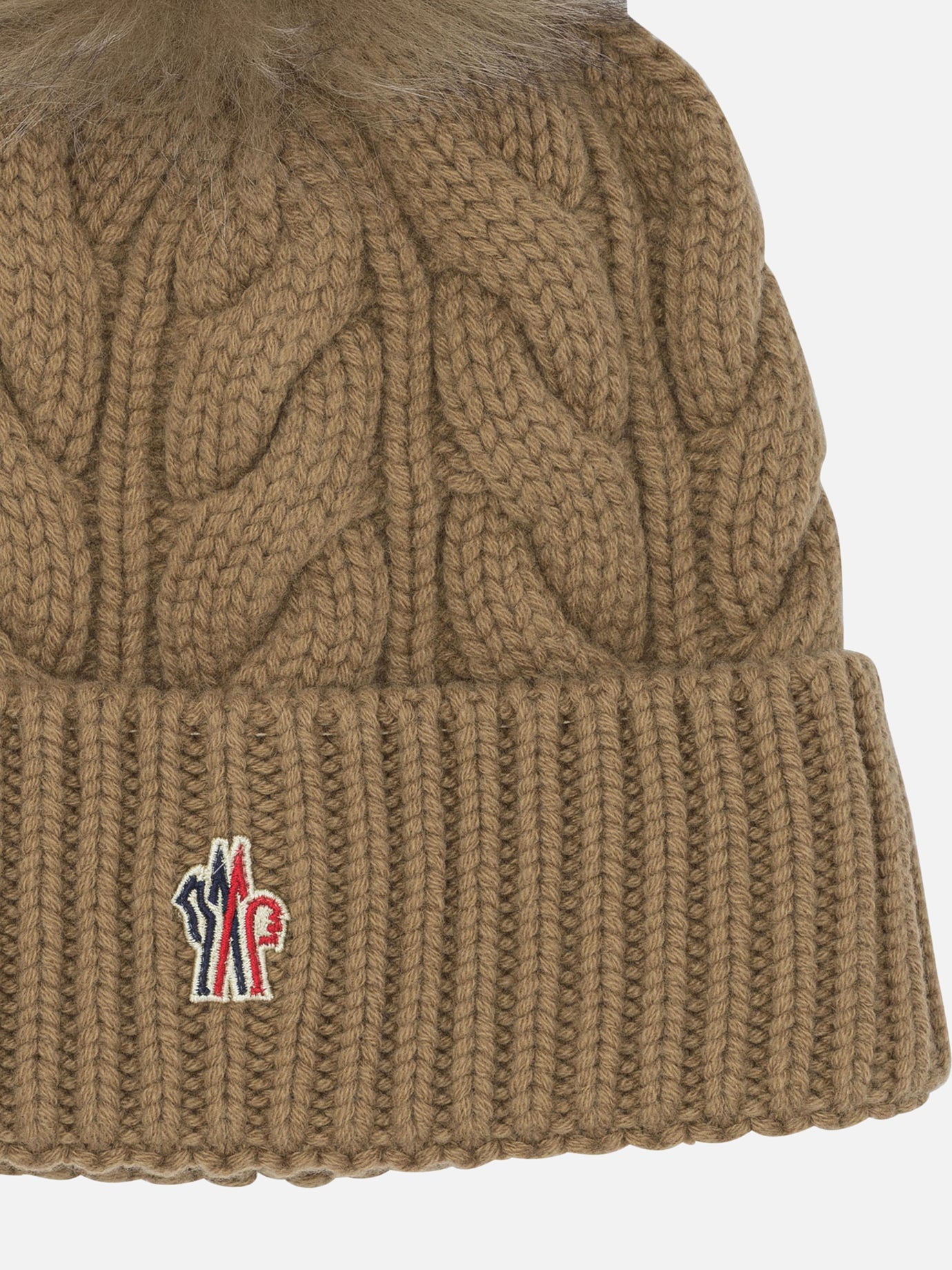 Beanies Logo  Beige - Moncler Grenoble Women | PDP | VIETTI Online Store | thumbnail_3