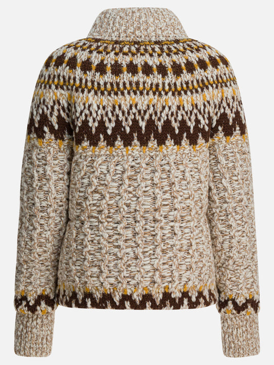 Down jackets Textured knit  Beige - Moncler Grenoble Women | PLP | VIETTI Online Store | 2
