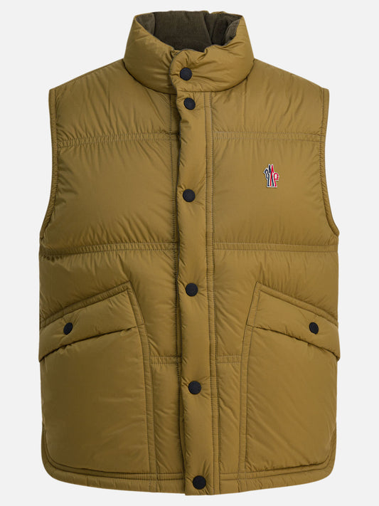 Giacche smanicate Logo  Beige - Moncler Grenoble Uomo | VIETTI Online Store 
