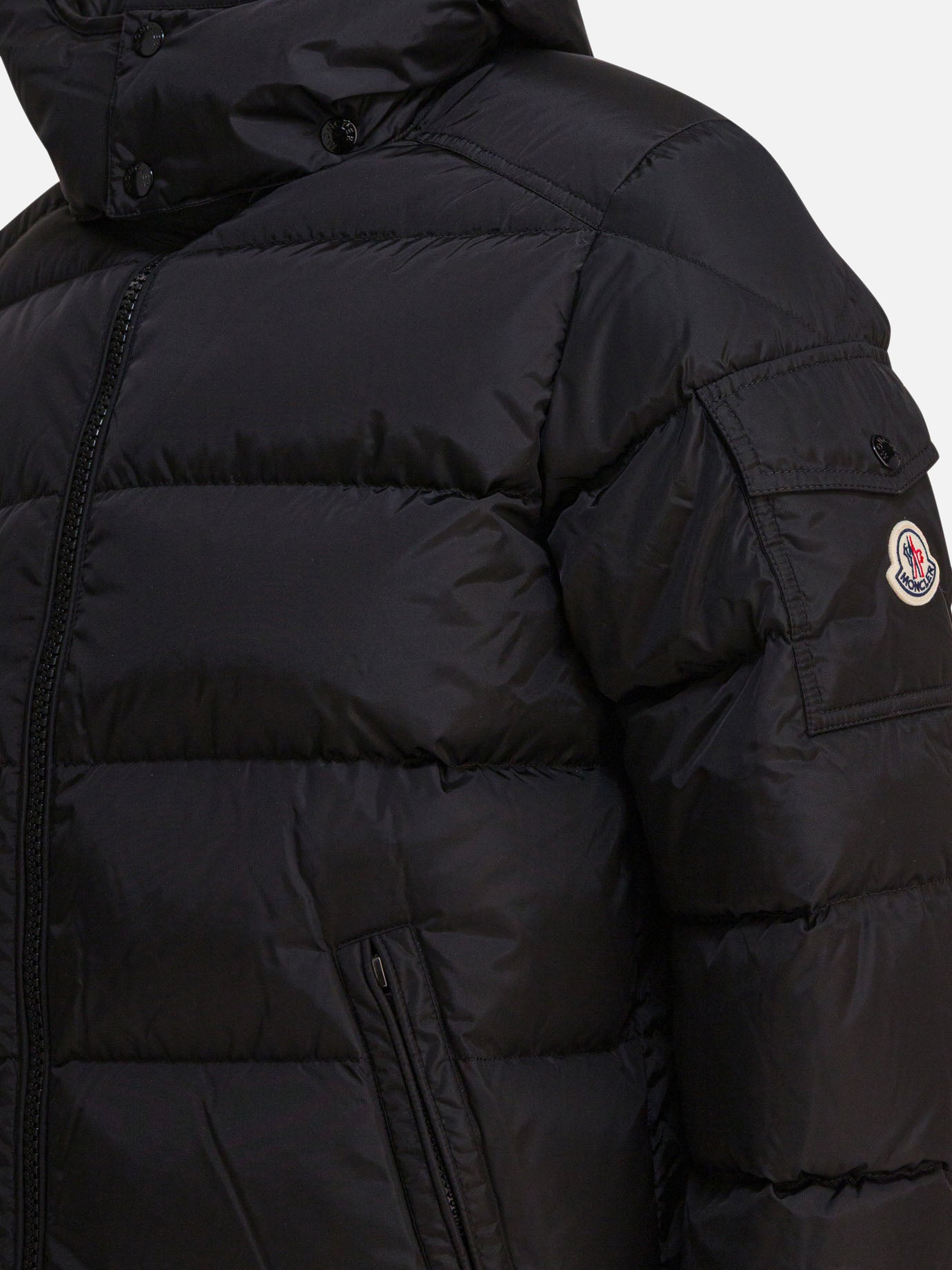 Piumini corti Solid colour  Nero - Moncler Uomo | PDP | VIETTI Online Store | thumbnail_4