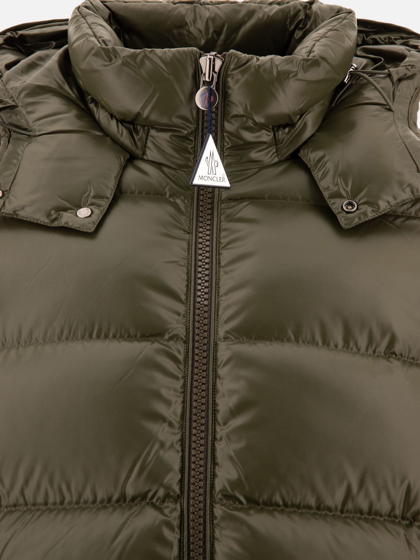 Down jackets Solid colour  Green - Moncler Men | PDP | VIETTI Online Store | thumbnail_3