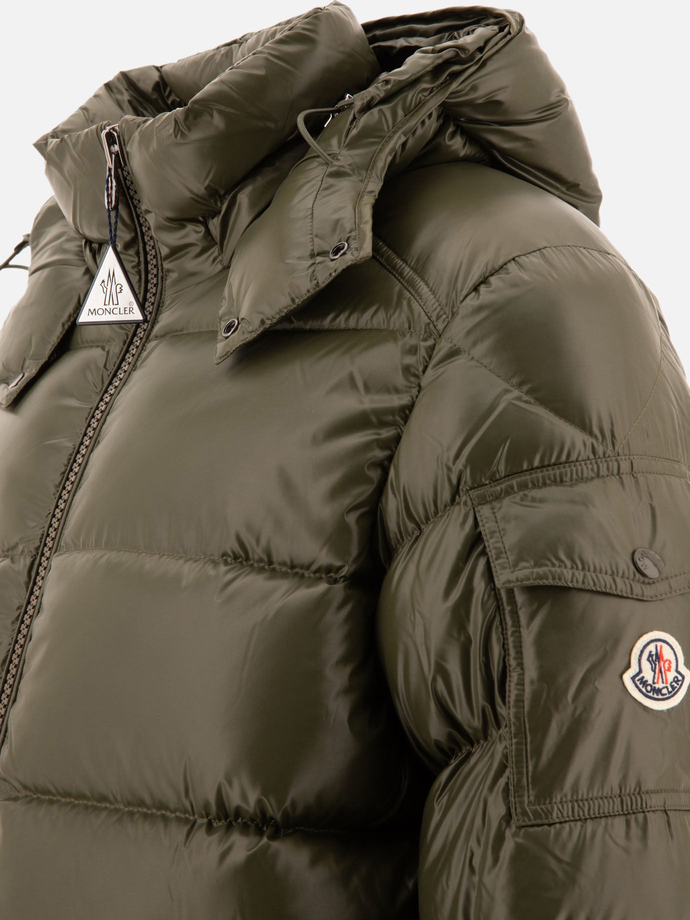 Down jackets Solid colour  Green - Moncler Men | PDP | VIETTI Online Store | Zoom-Modal_4
