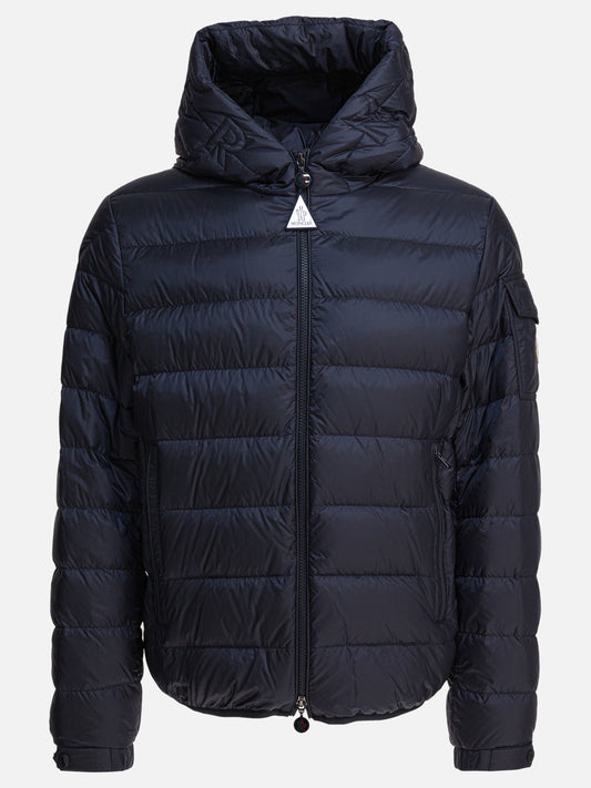 Down jackets Solid colour  Blue - Moncler Men | PLP | VIETTI Online Store 
