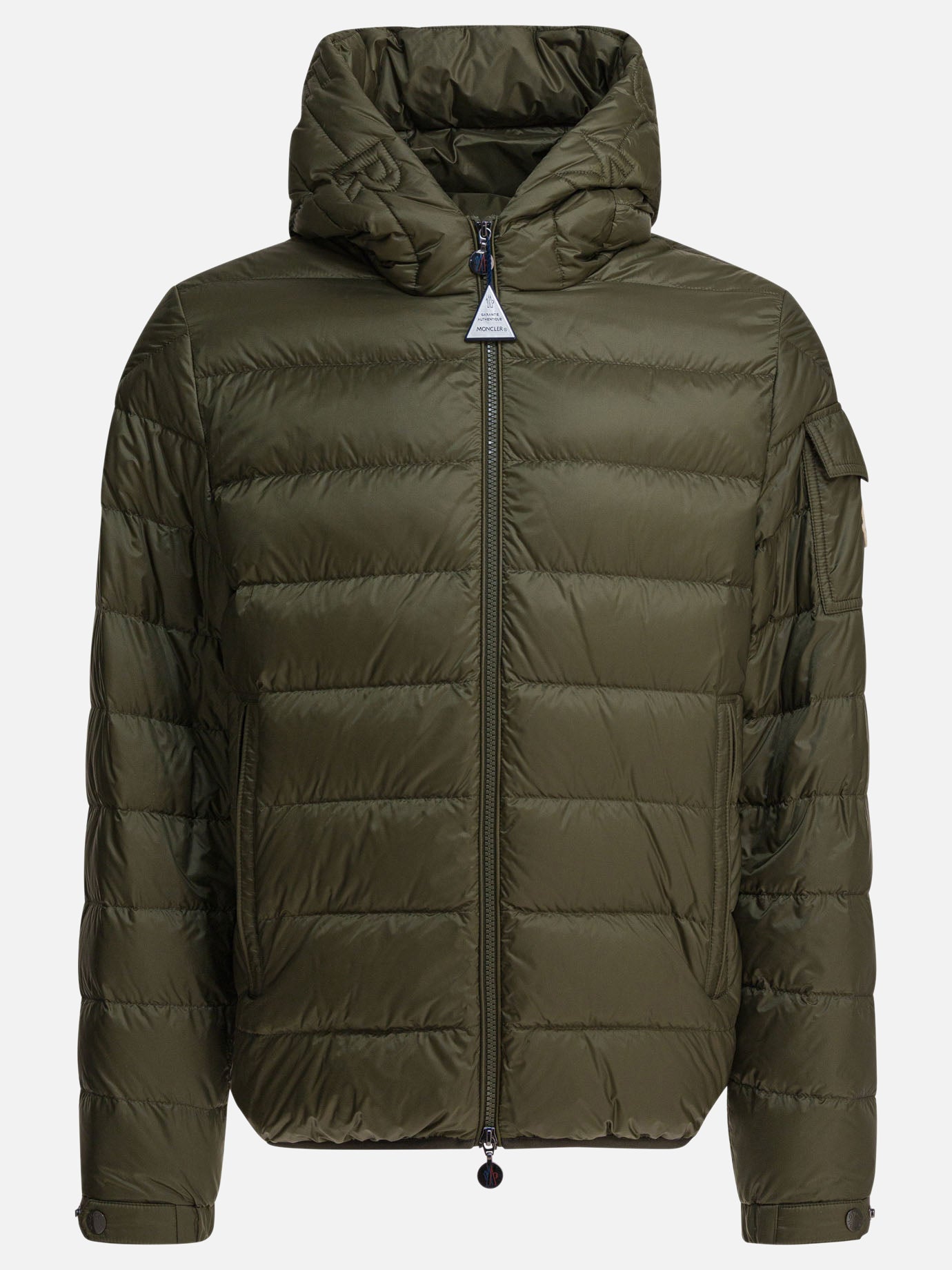 Down jackets Solid colour  Green - Moncler Men | PDP | VIETTI Online Store | thumbnail
