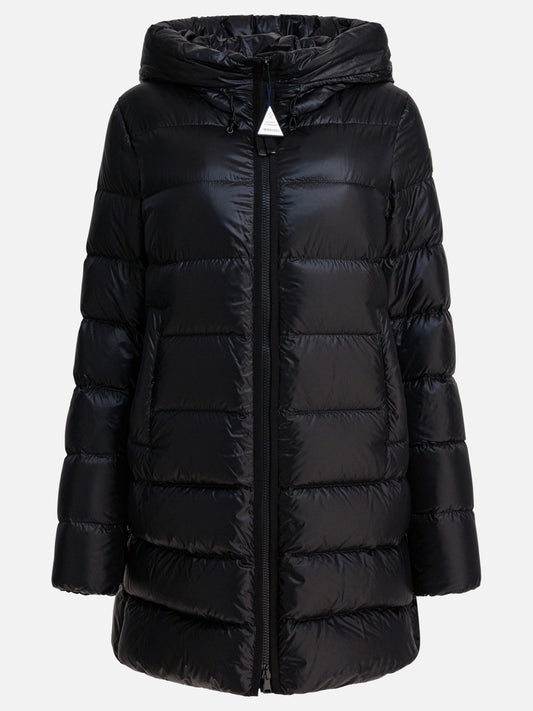 Down coats Logo  Black - Moncler Women | PLP | VIETTI Online Store 
