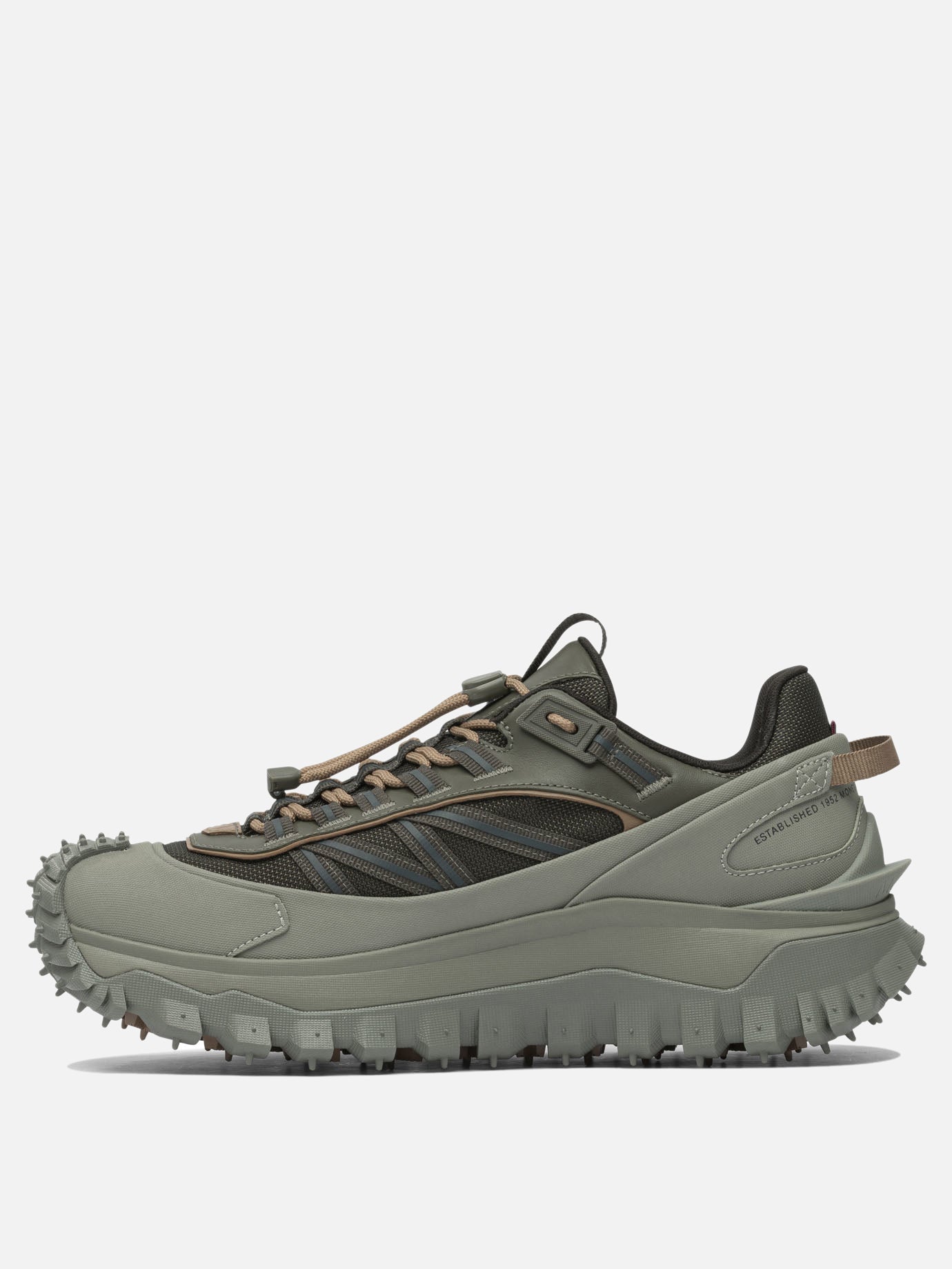 Low top sneakers 60% nylon 40% leather - 100% rubber  Green - Moncler Men | PDP | VIETTI Online Store | thumbnail_3