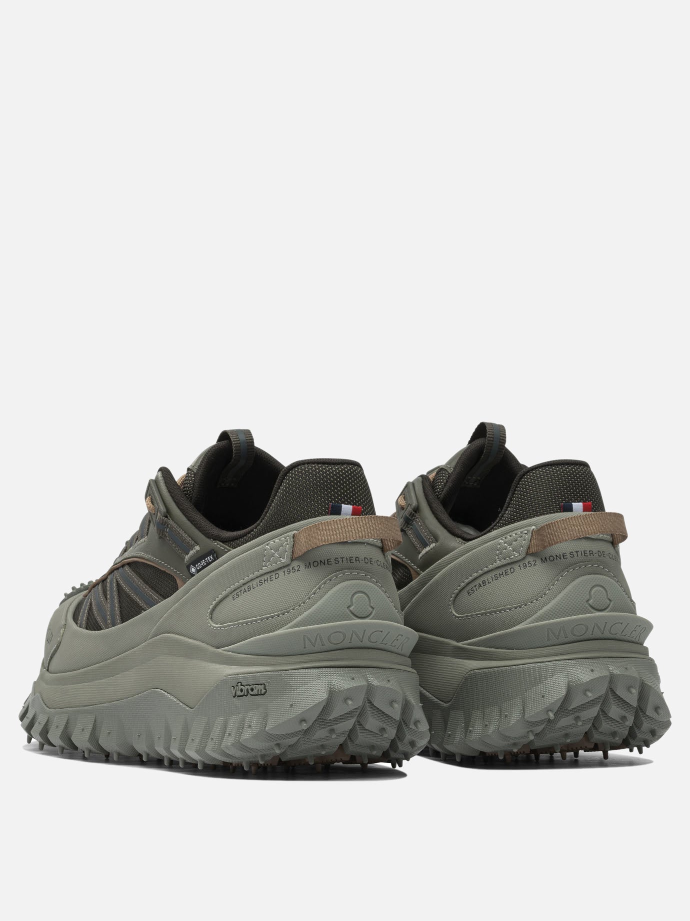 Low top sneakers 60% nylon 40% leather - 100% rubber  Green - Moncler Men | PDP | VIETTI Online Store | Zoom-Modal_4
