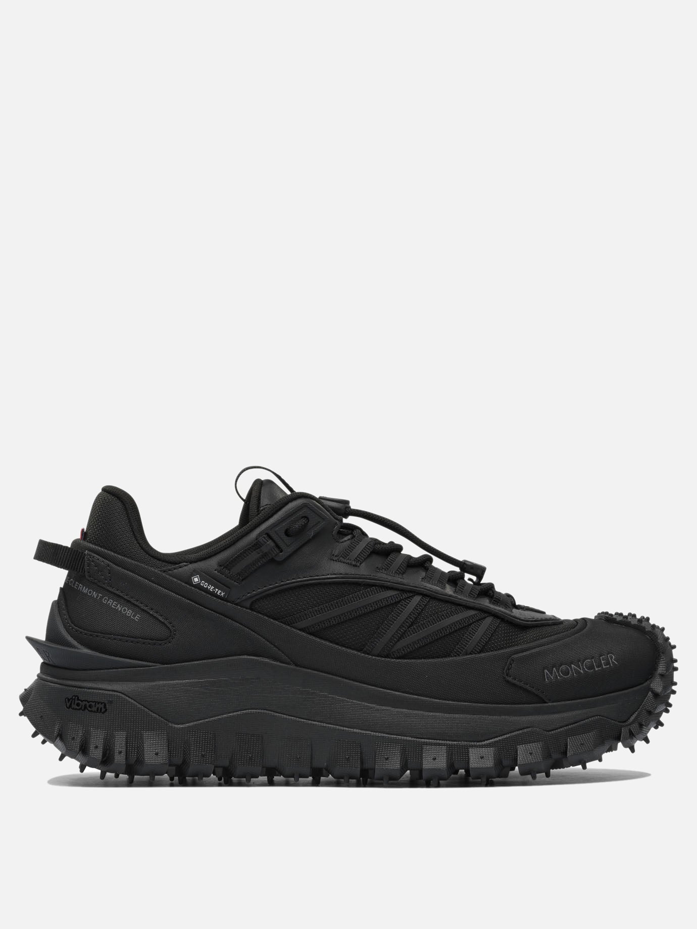 Sneaker basse 60% nylon 40% leather - 100% rubber  Nero - Moncler Uomo | PDP | VIETTI Online Store | thumbnail