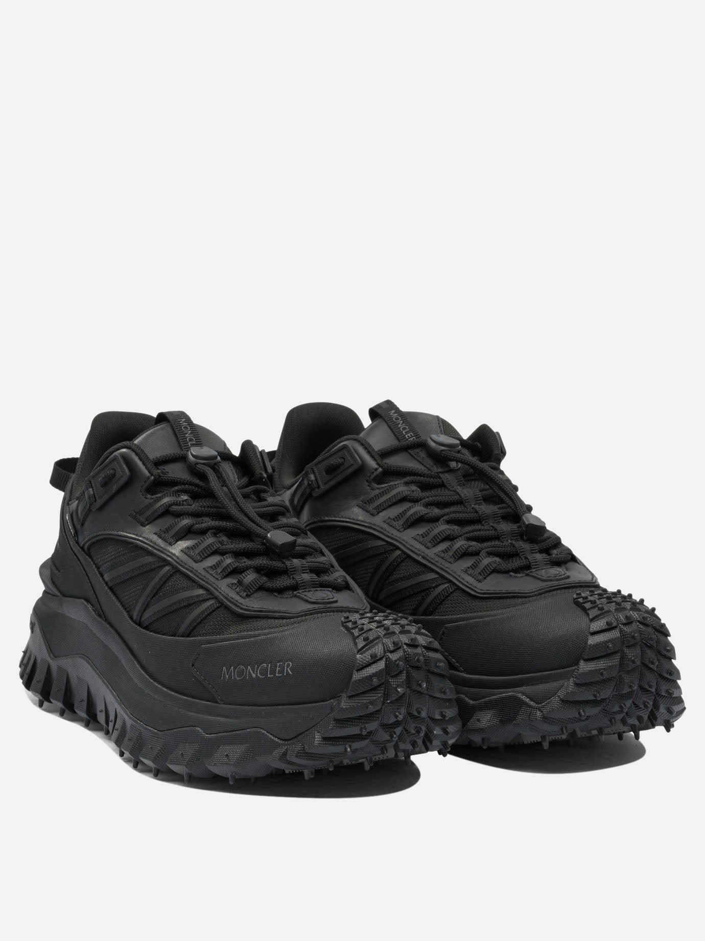 Sneaker basse 60% nylon 40% leather - 100% rubber  Nero - Moncler Uomo | PDP | VIETTI Online Store | Zoom-Modal_2
