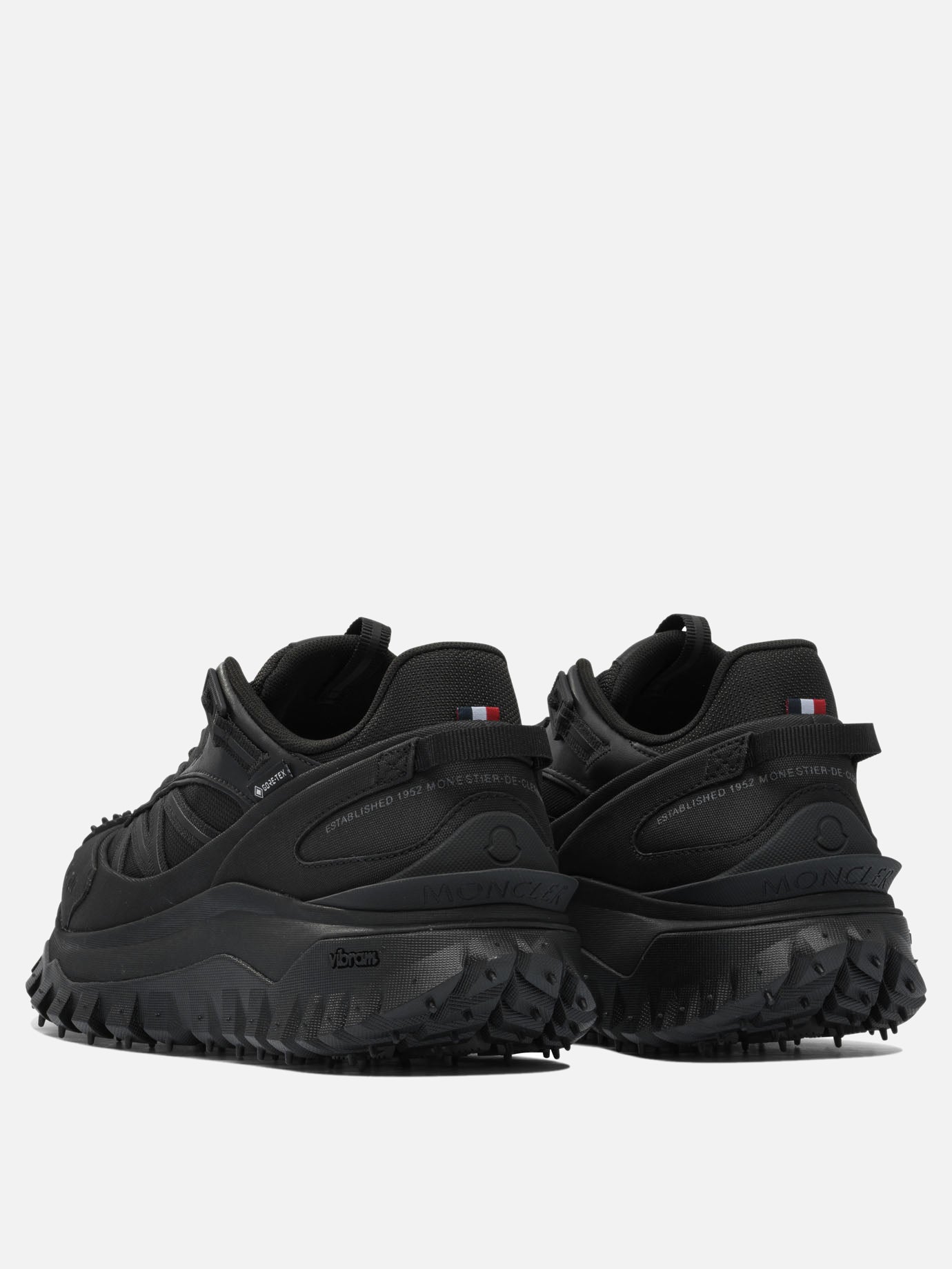Sneaker basse 60% nylon 40% leather - 100% rubber  Nero - Moncler Uomo | PDP | VIETTI Online Store | Zoom-Modal_4
