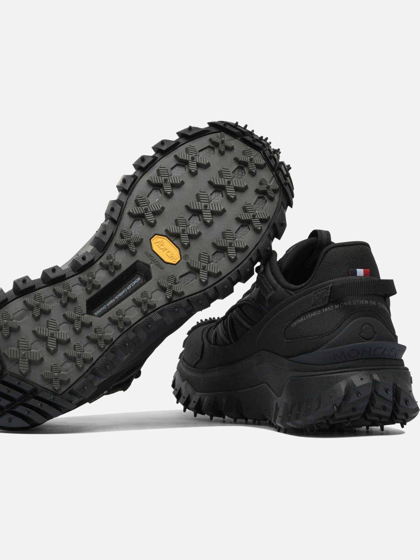 Sneaker basse 60% nylon 40% leather - 100% rubber  Nero - Moncler Uomo | PDP | VIETTI Online Store | Zoom-Modal_5
