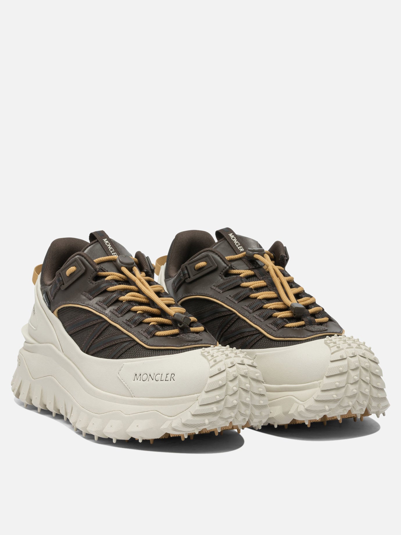 Low top sneakers 60% nylon 40% leather - 100% rubber  Grey - Moncler Men | PDP | VIETTI Online Store | Zoom-Modal_2
