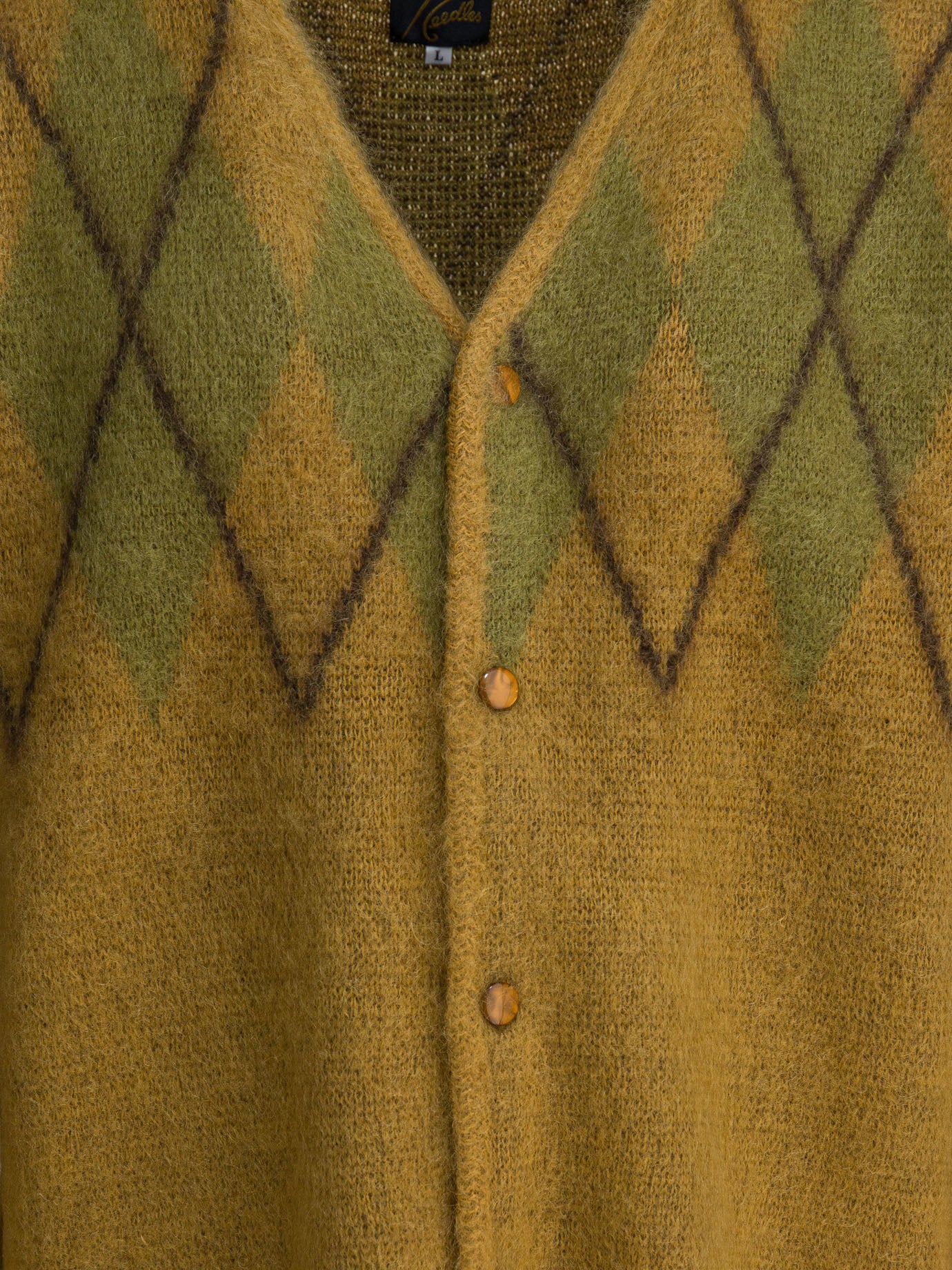 Cardigan Argyle  Giallo - Needles Uomo | PDP | VIETTI Online Store | Zoom-Modal_3
