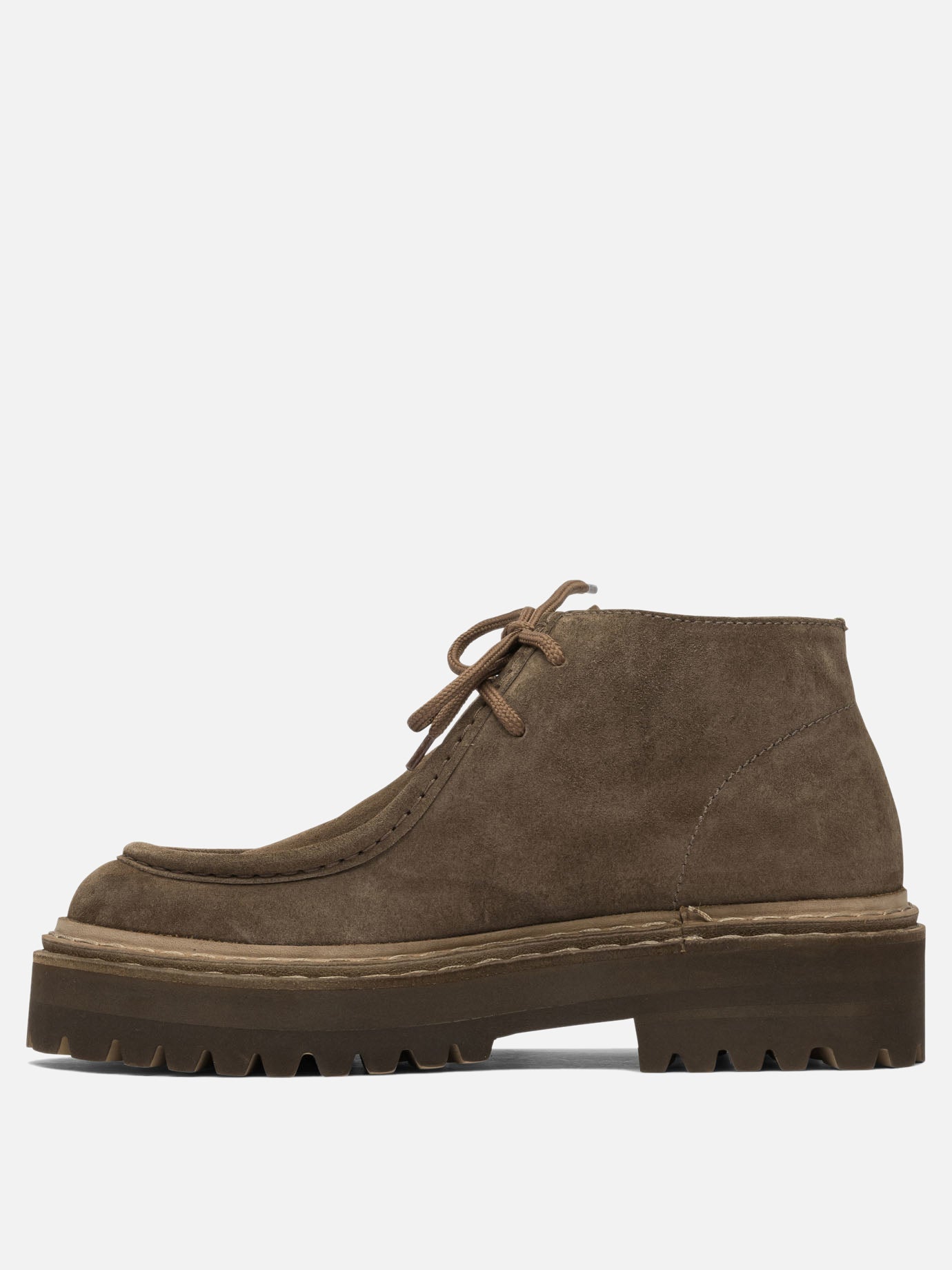 Mocassini stringati 100% suede - 100% rubber  Beige - Officine Creative Donna | PDP | VIETTI Online Store | thumbnail_3