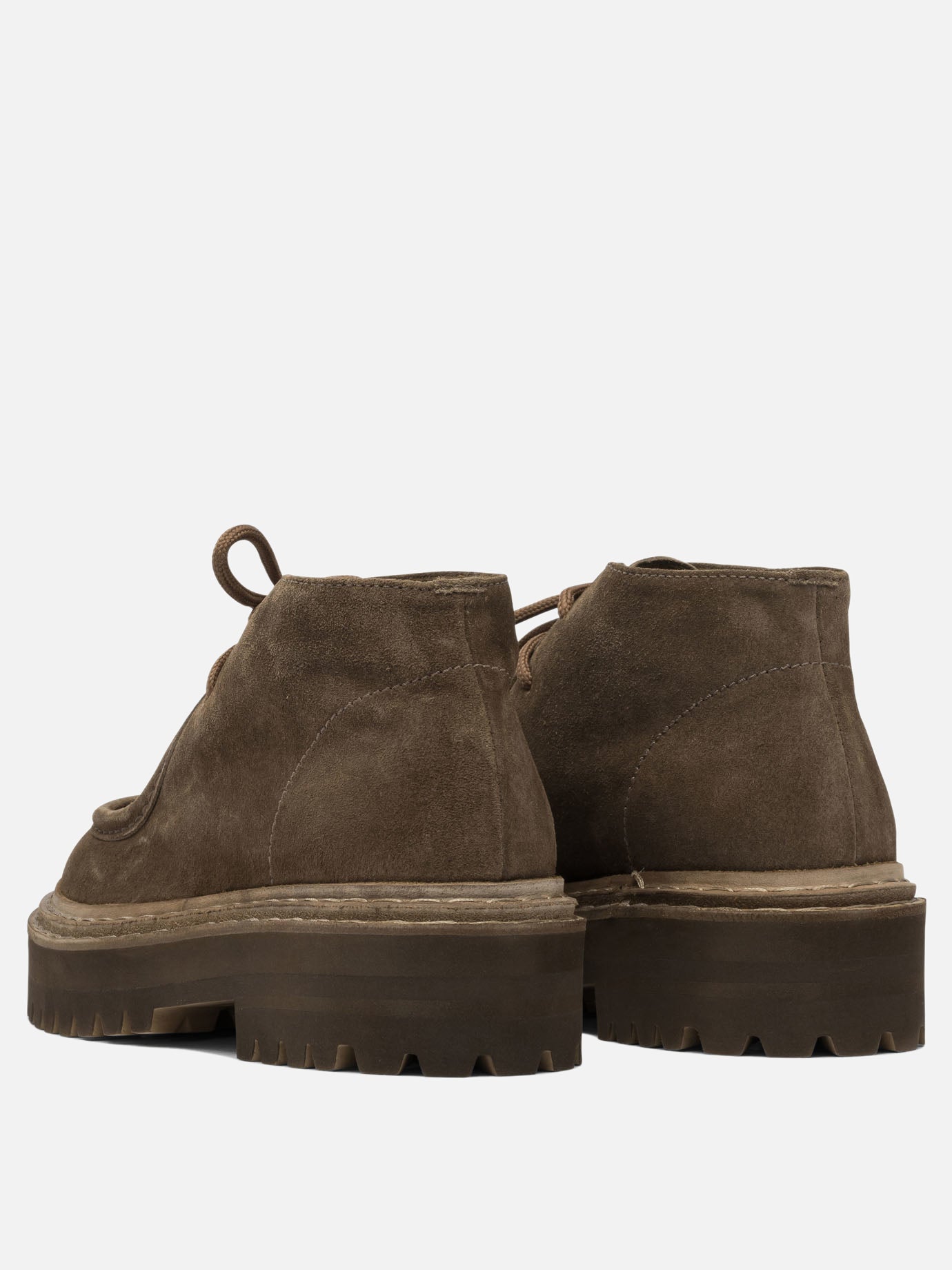 Mocassini stringati 100% suede - 100% rubber  Beige - Officine Creative Donna | PDP | VIETTI Online Store | thumbnail_4