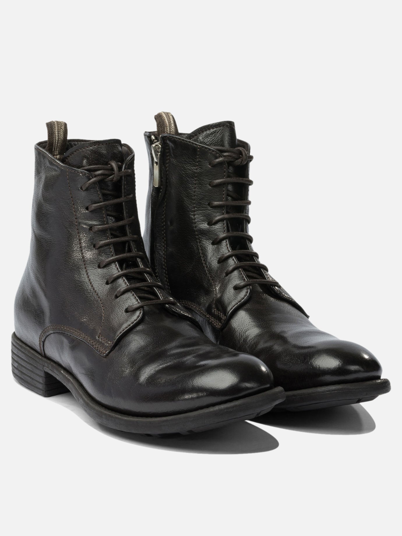 Lace-up boots 100% calf leather - 100% rubber  Brown - Officine Creative Women | PDP | VIETTI Online Store | thumbnail_2