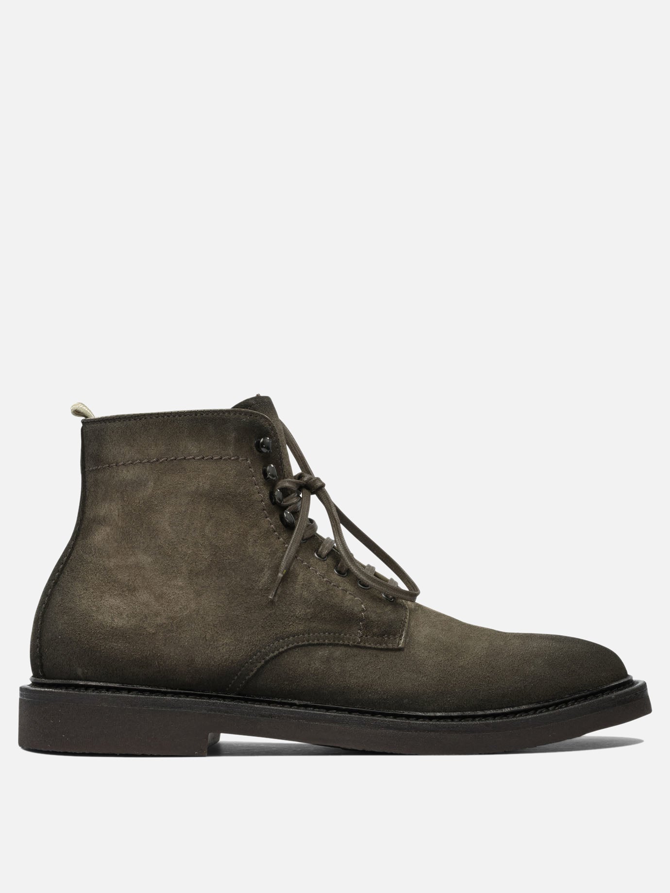 Lace-up boots 100% suede - 100% rubber  Green - Officine Creative Men | PDP | VIETTI Online Store | Zoom-Modal

