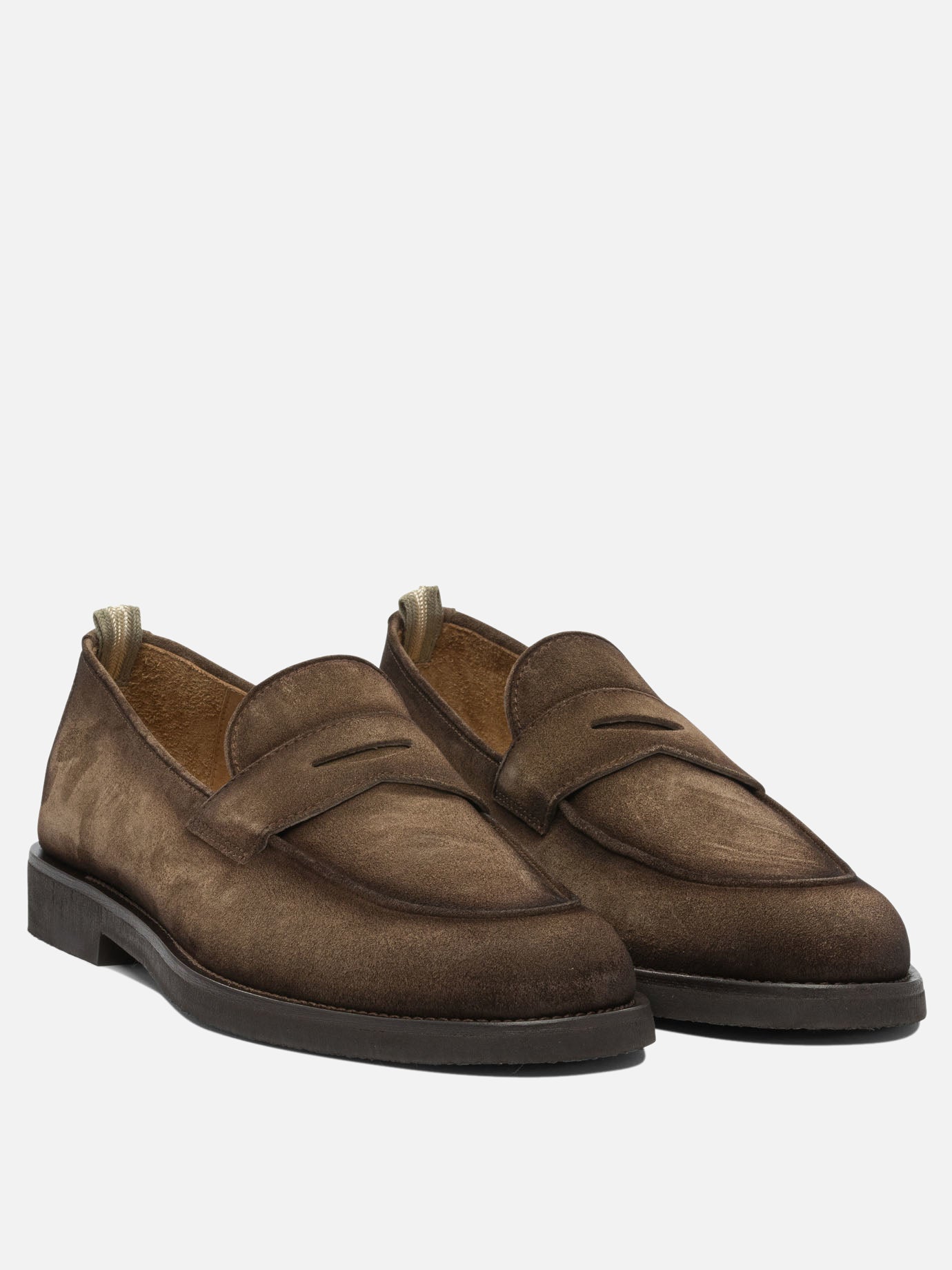 Mocassini 100% suede - 100% rubber  Marrone - Officine Creative Uomo | PDP | VIETTI Online Store | thumbnail_3