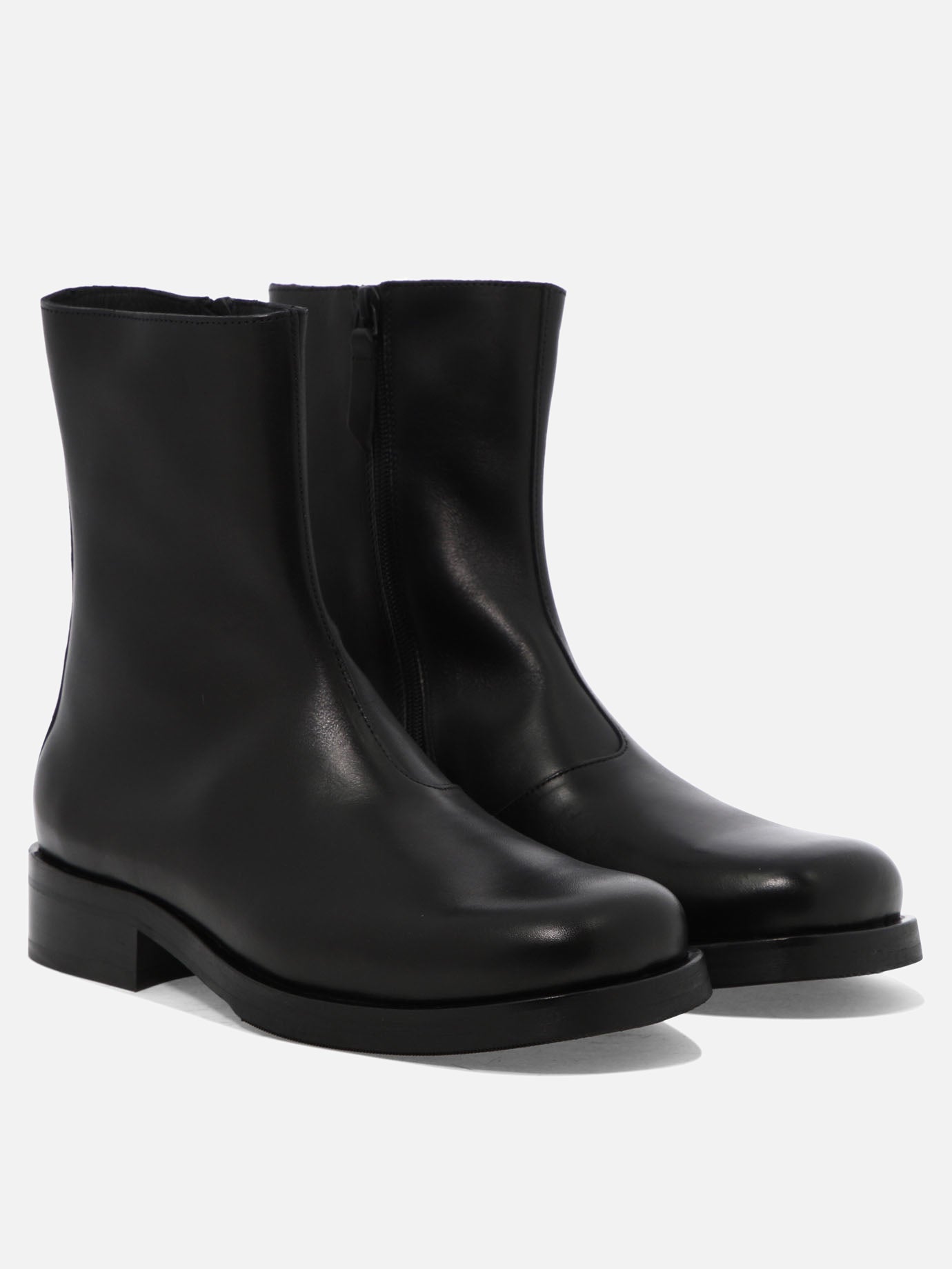Stivaletti con zip 100% cow leather - 70% leather 30% rubber  Nero - Our Legacy Uomo | PDP | VIETTI Online Store | Zoom-Modal_2
