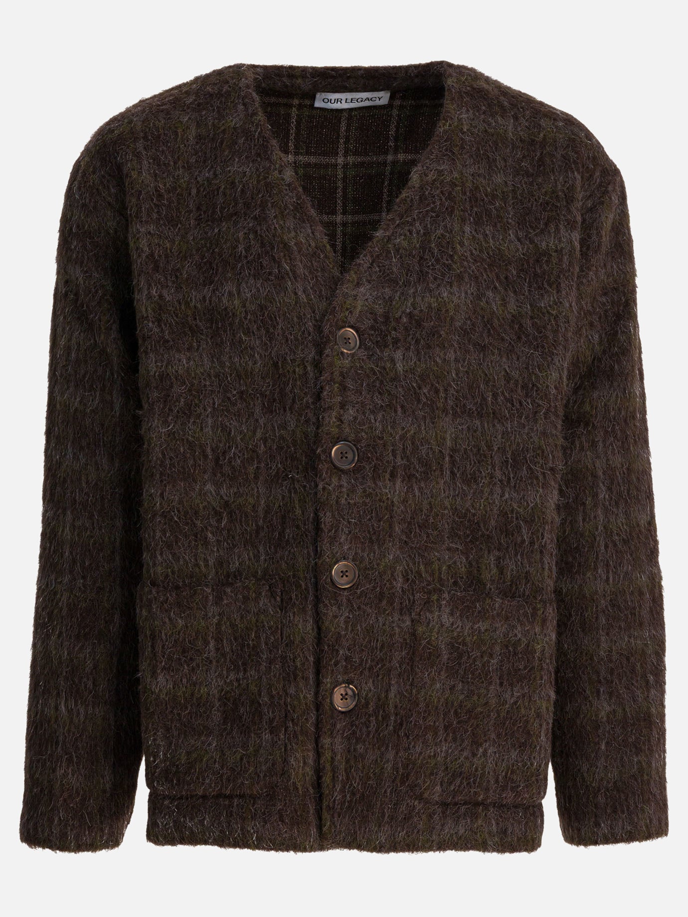 Cardigan Check  Marrone - Our Legacy Uomo | PDP | VIETTI Online Store | thumbnail