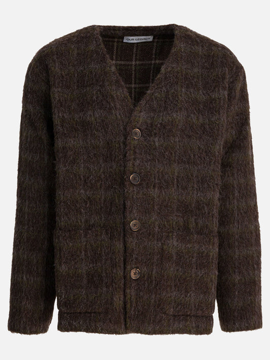 Cardigan Check  Marrone - Our Legacy Uomo | PDP | VIETTI Online Store 

