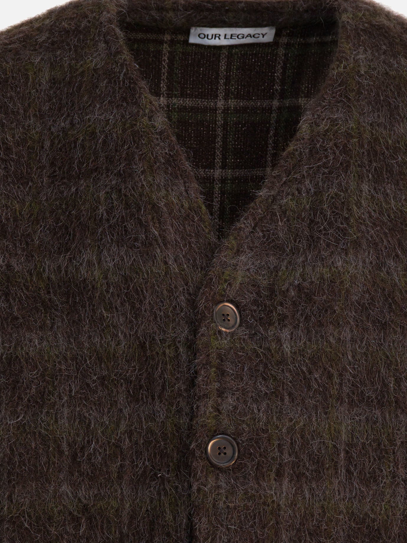 Cardigan Check  Marrone - Our Legacy Uomo | PDP | VIETTI Online Store | Zoom-Modal_3
