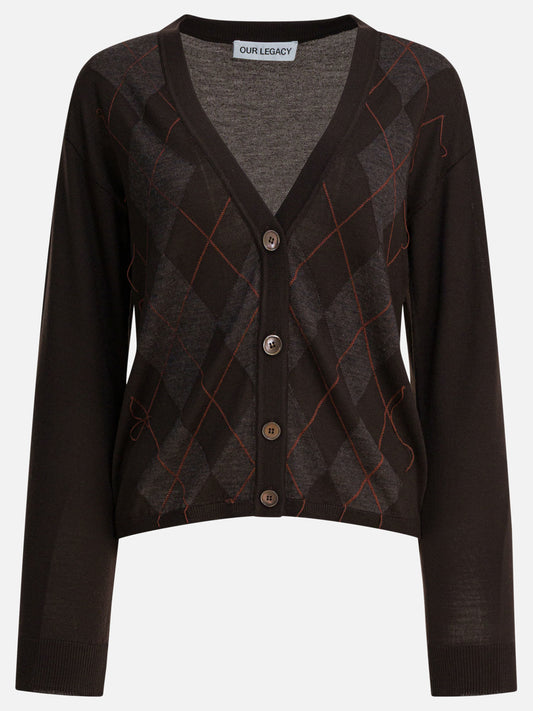 Cardigans Argyle  Brown - Our Legacy Women | PDP | VIETTI Online Store 
