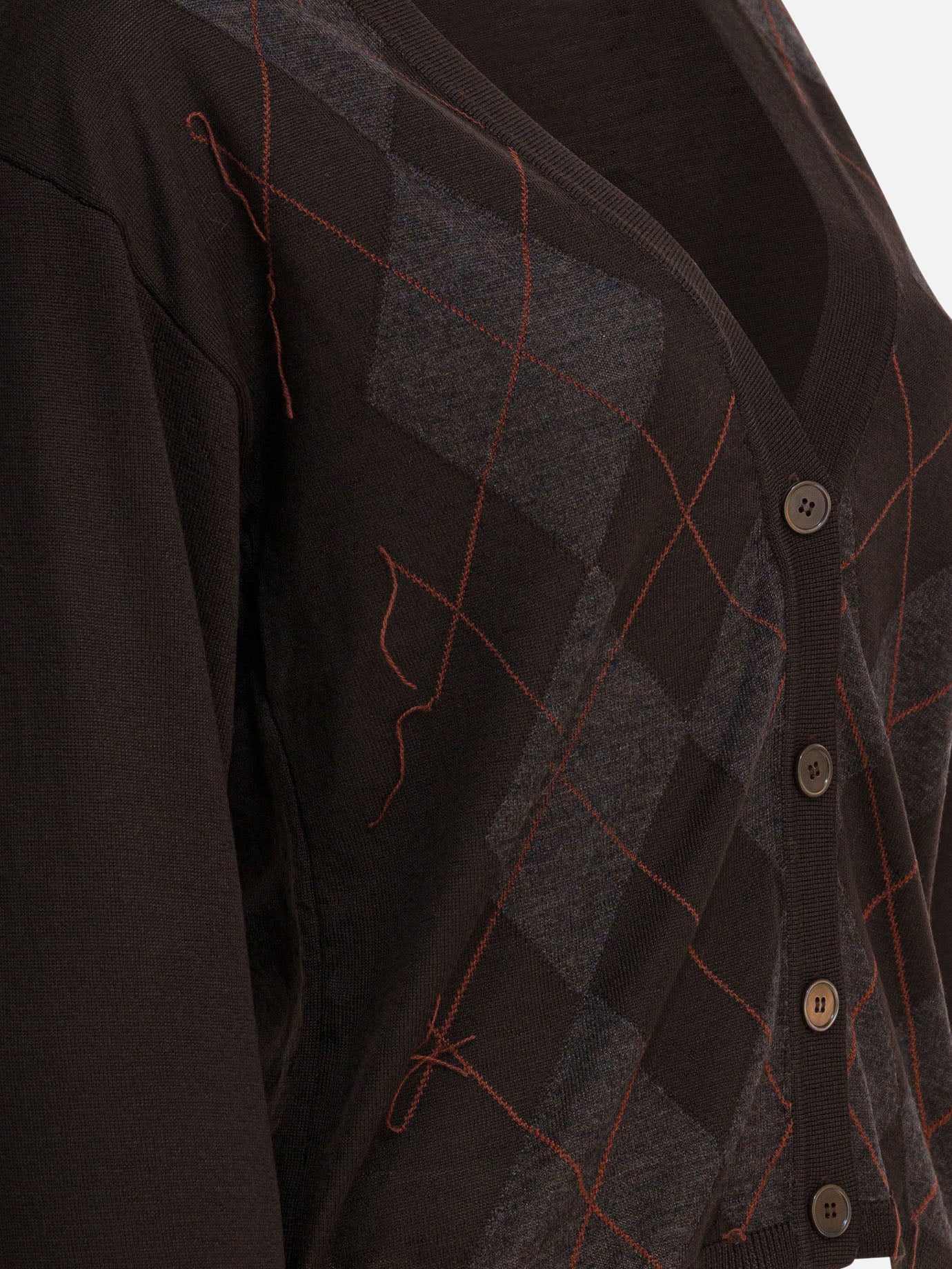 Cardigans Argyle  Brown - Our Legacy Women | PDP | VIETTI Online Store | thumbnail_4