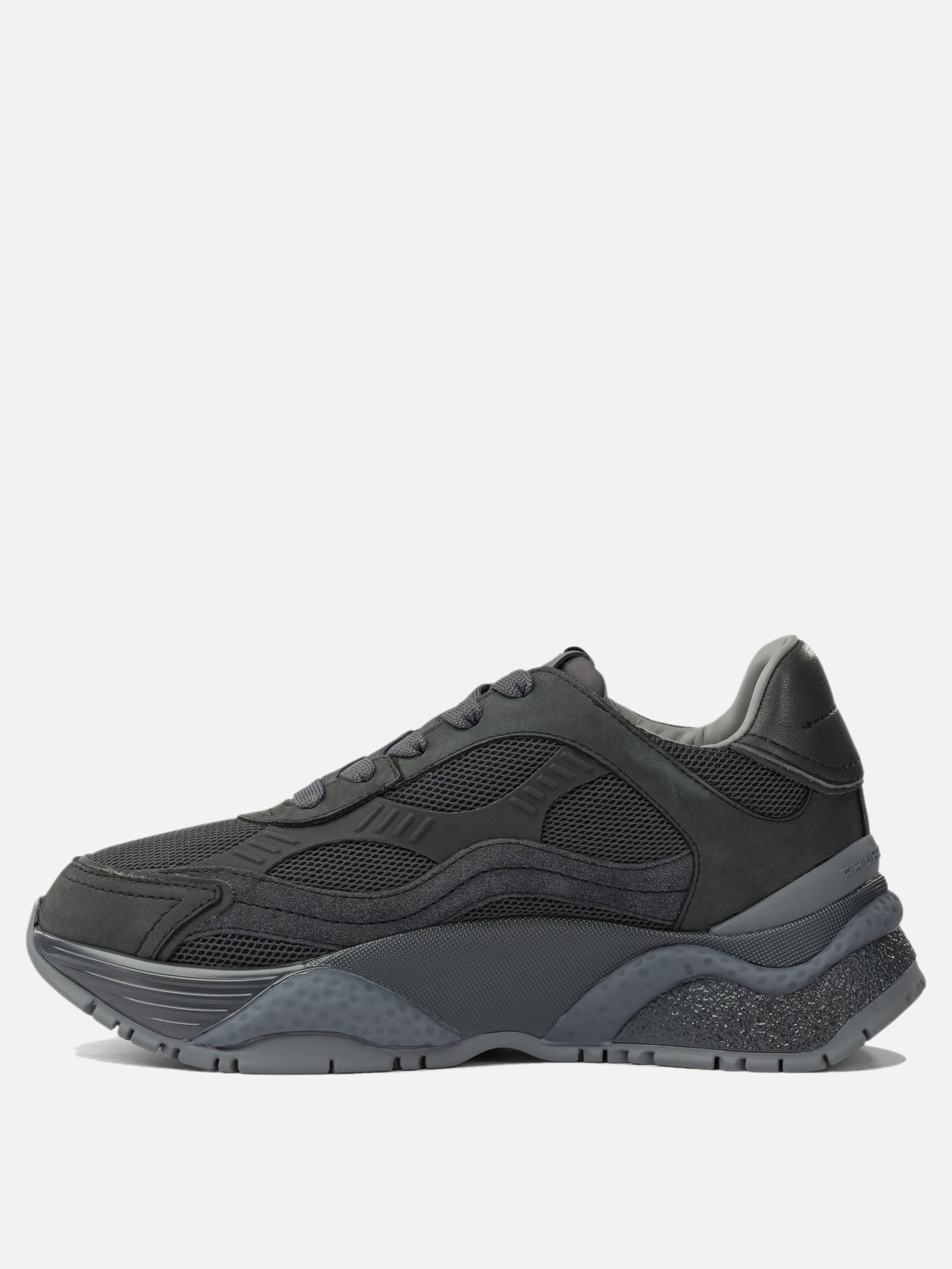 Low top sneakers 50% fabric 40% calf leather 10% goat leather - 100% rubber  Black - Philippe Model Paris Women | PDP | VIETTI Online Store | thumbnail_3