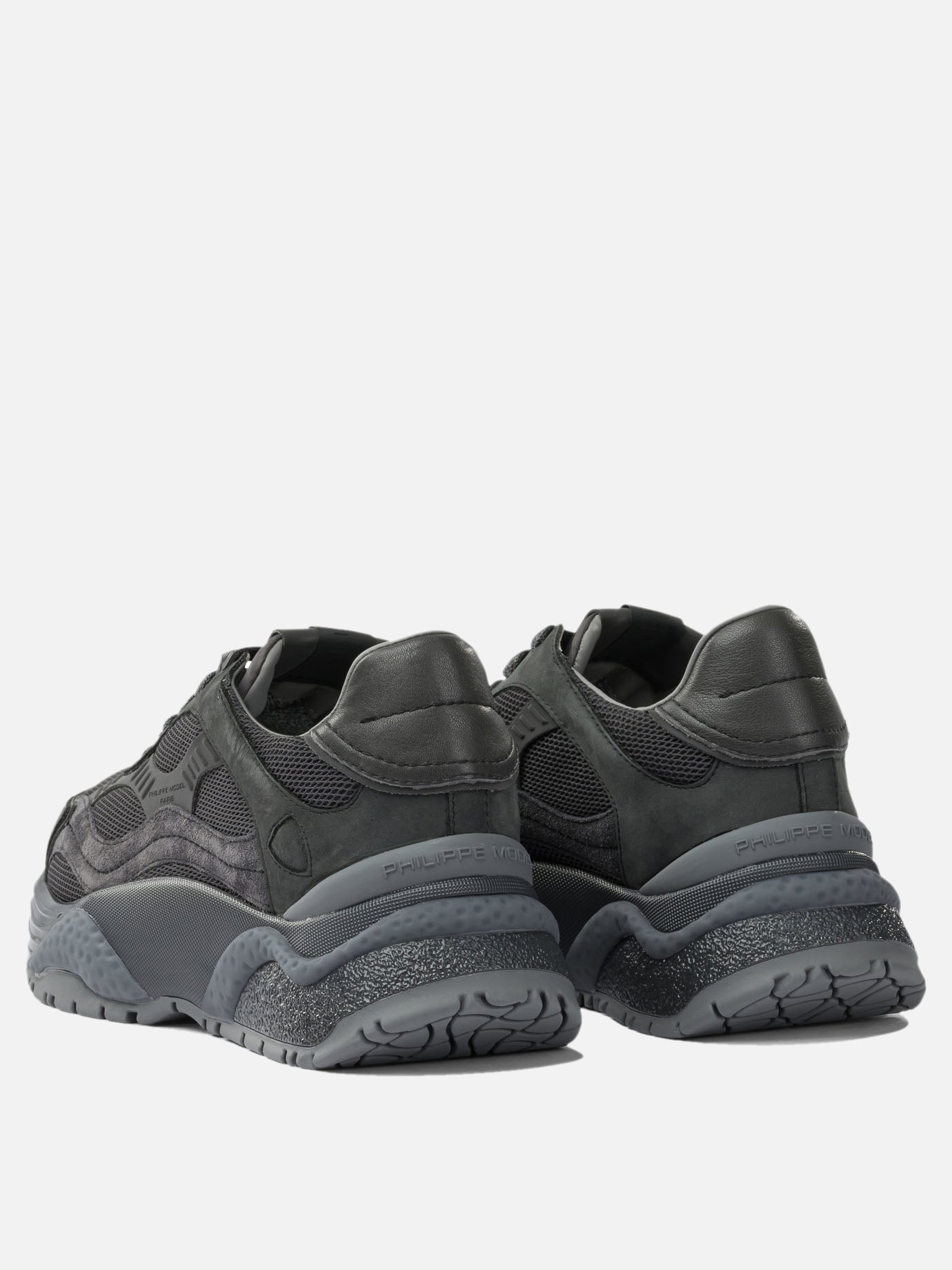 Low top sneakers 50% fabric 40% calf leather 10% goat leather - 100% rubber  Black - Philippe Model Paris Women | PDP | VIETTI Online Store | thumbnail_4