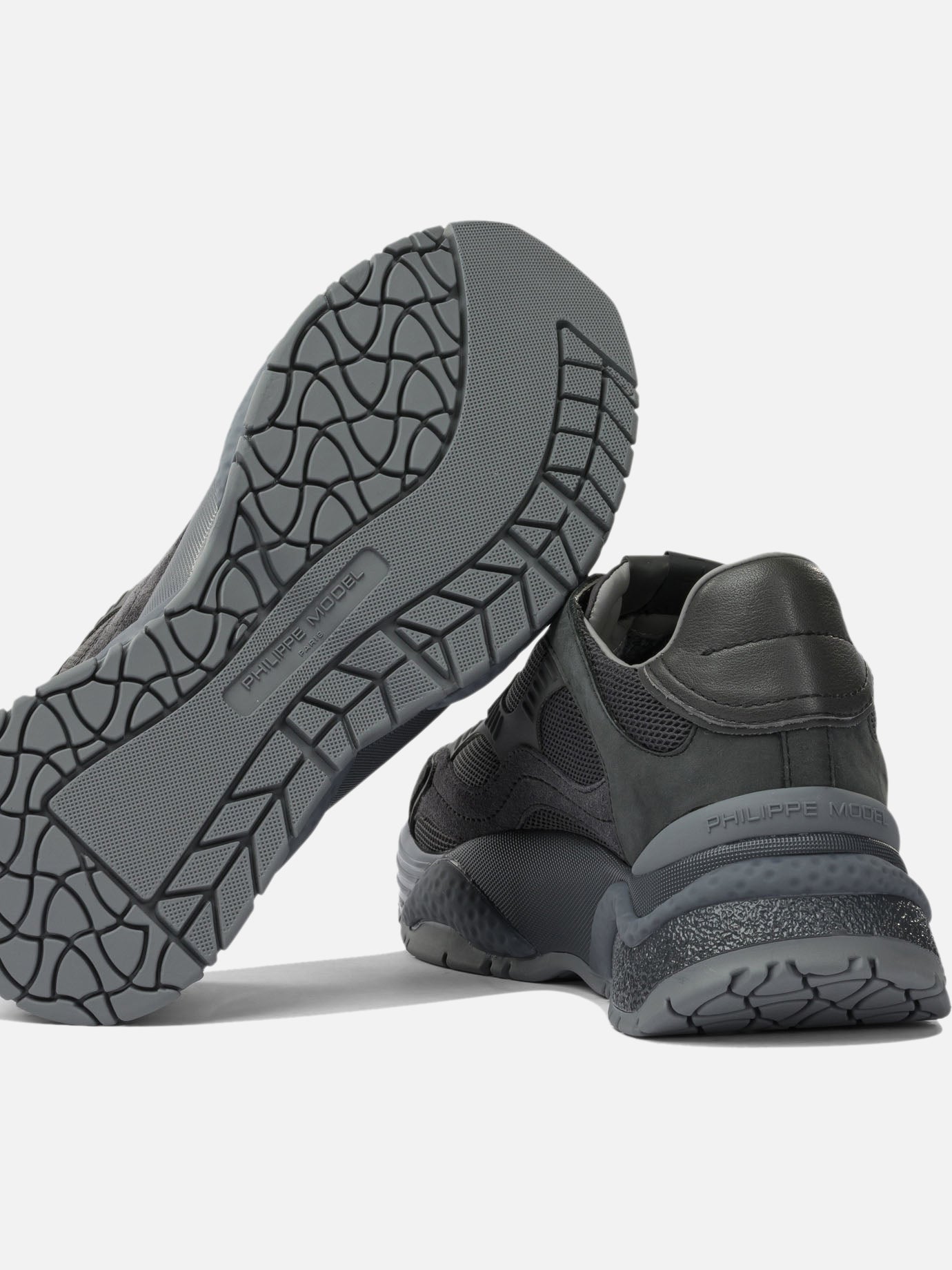 Low top sneakers 50% fabric 40% calf leather 10% goat leather - 100% rubber  Black - Philippe Model Paris Women | PDP | VIETTI Online Store | Zoom-Modal_5
