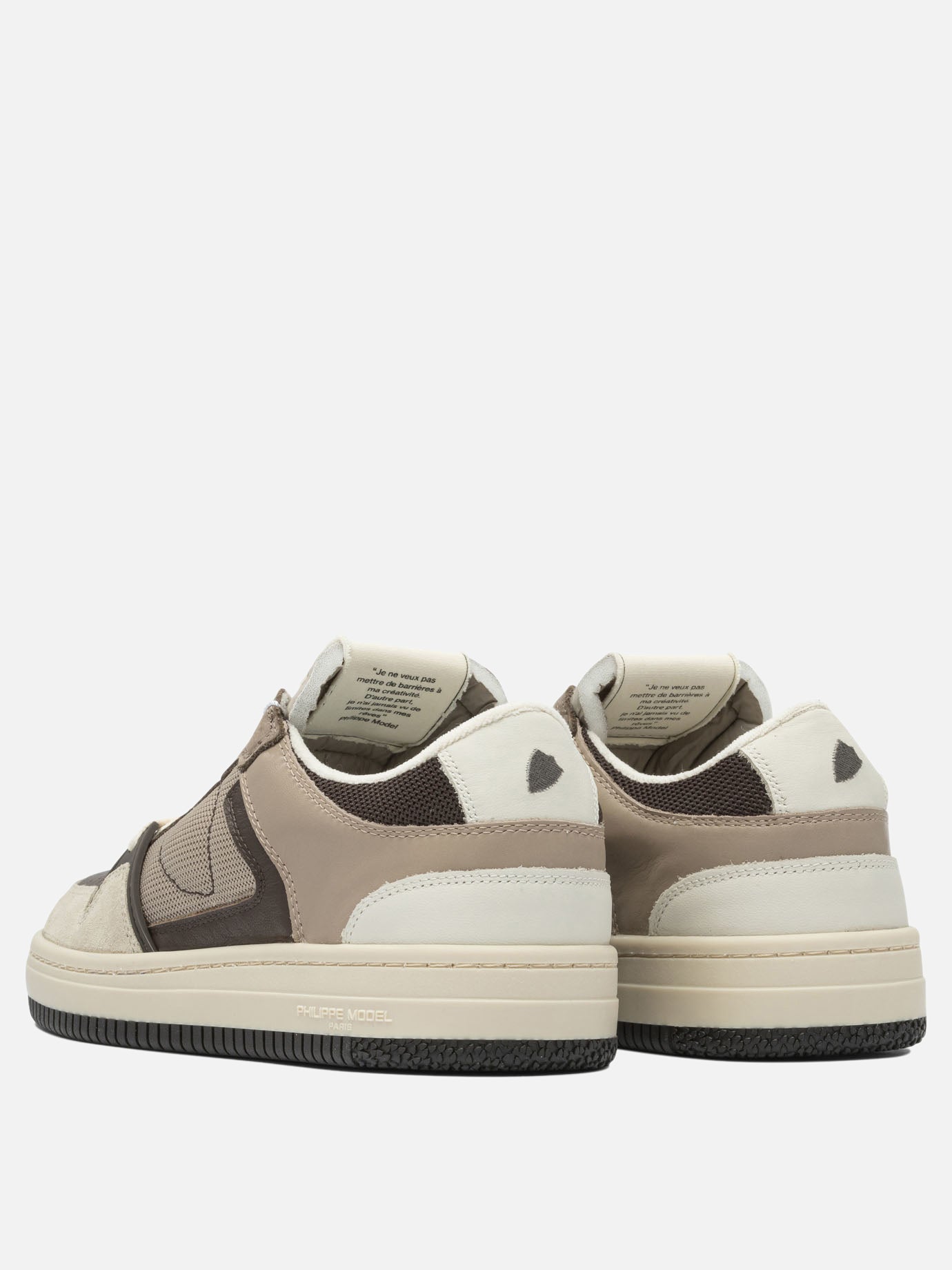 Low top sneakers 80% leather 20% polyamide - 100% leather  Brown - Philippe Model Paris Men | PDP | VIETTI Online Store | Zoom-Modal_4
