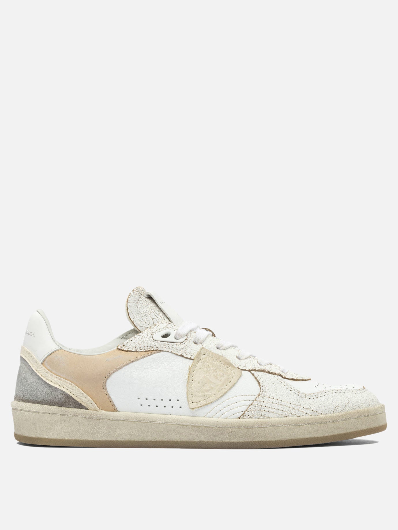 Low top sneakers 100% leather - 100% rubber  Beige - Philippe Model Paris Women | PDP | VIETTI Online Store | thumbnail