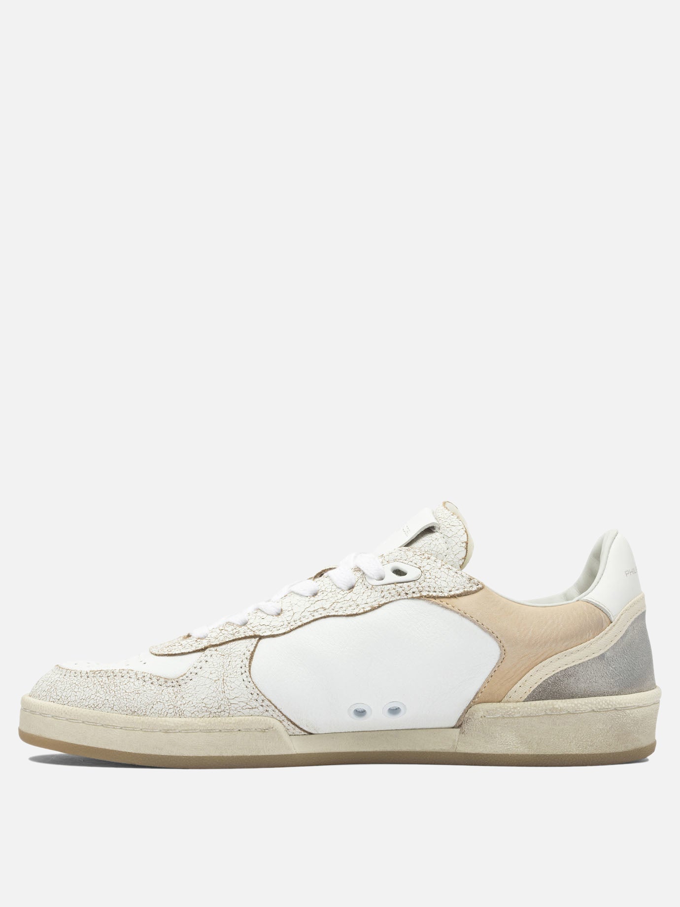Low top sneakers 100% leather - 100% rubber  Beige - Philippe Model Paris Women | PDP | VIETTI Online Store | thumbnail_3