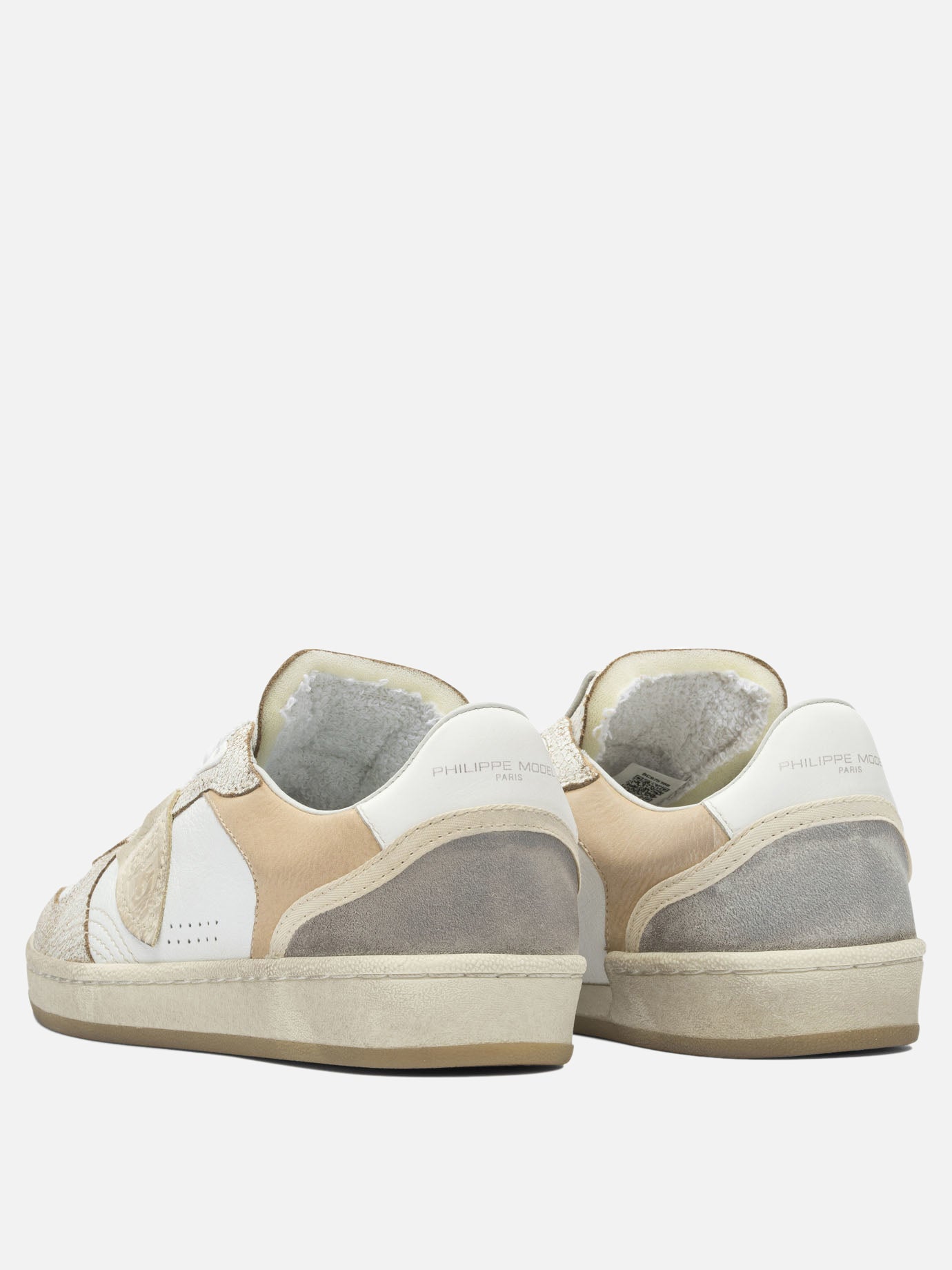Low top sneakers 100% leather - 100% rubber  Beige - Philippe Model Paris Women | PDP | VIETTI Online Store | thumbnail_4
