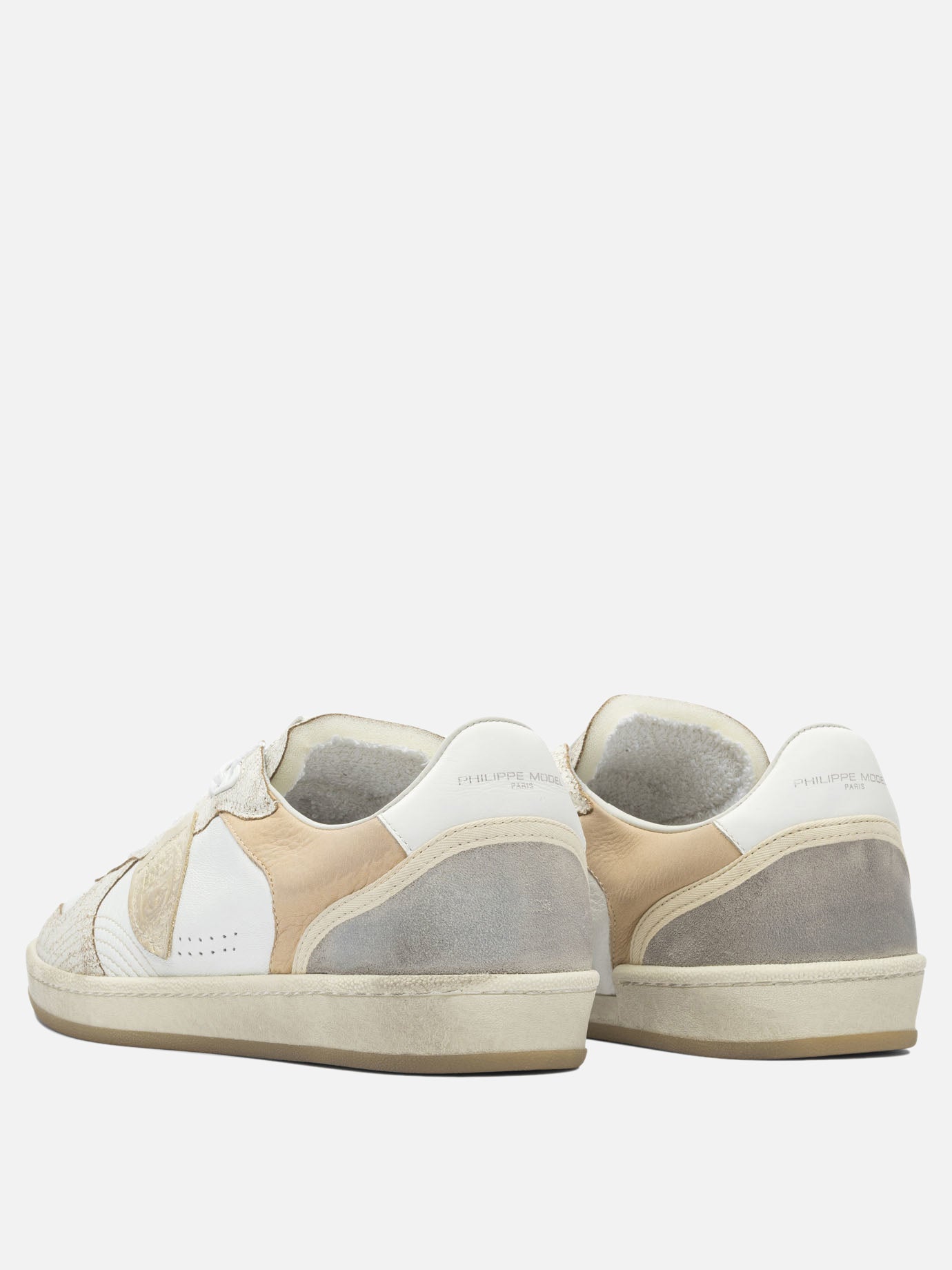 Low top sneakers 100% leather - 100% rubber  White - Philippe Model Paris Men | PDP | VIETTI Online Store | thumbnail_4
