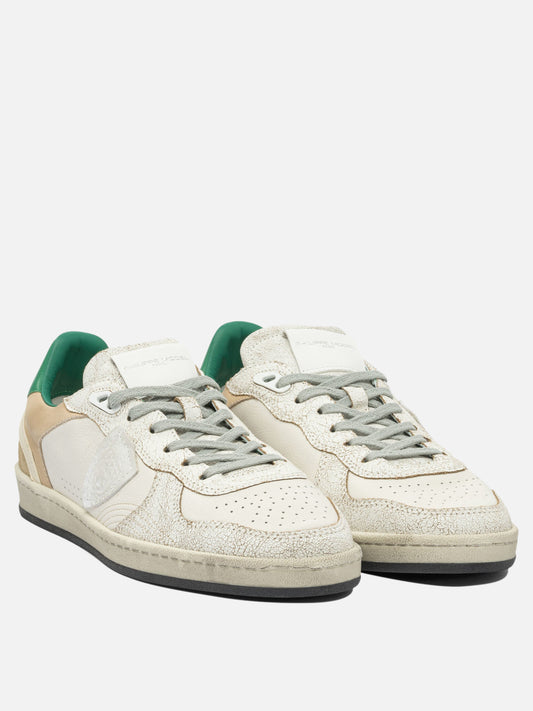 Low top sneakers 100% leather - 100% rubber  White - Philippe Model Paris Men | PDP | VIETTI Online Store | 2
