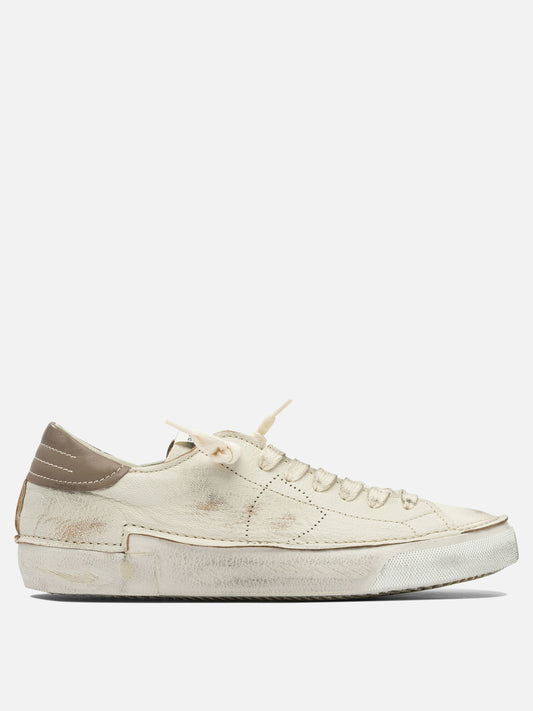 Low top sneakers 100% leather - 100% rubber  White - Philippe Model Paris Men | PLP | VIETTI Online Store 
