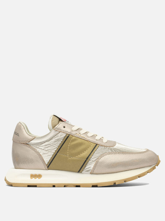 Low top sneakers 90% leather 10% mesh - 100% rubber  Gold - Philippe Model Paris Women | PLP | VIETTI Online Store 
