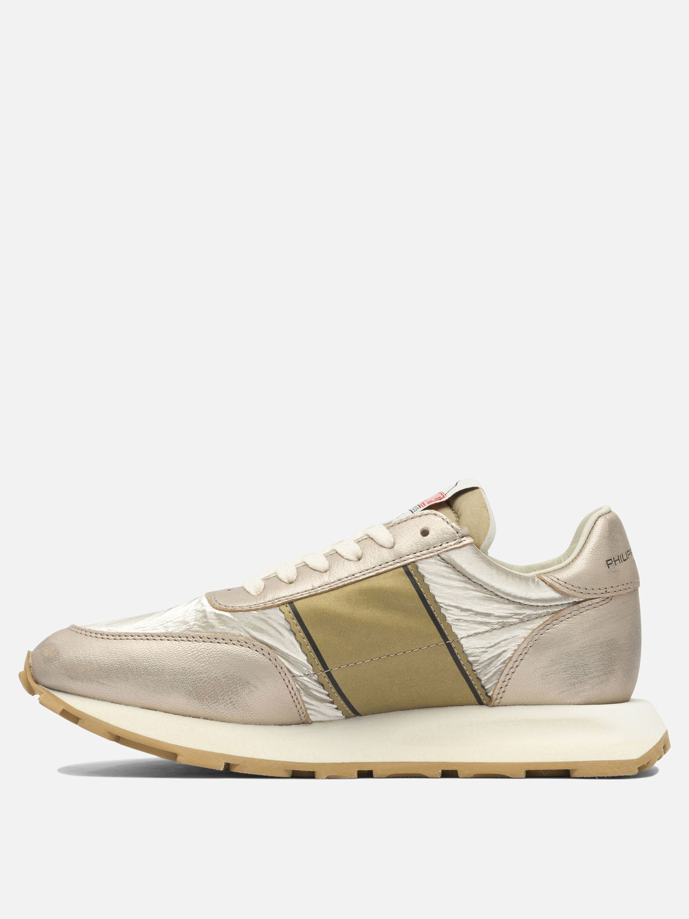 Low top sneakers 90% leather 10% mesh - 100% rubber  Gold - Philippe Model Paris Women | PDP | VIETTI Online Store | thumbnail_3